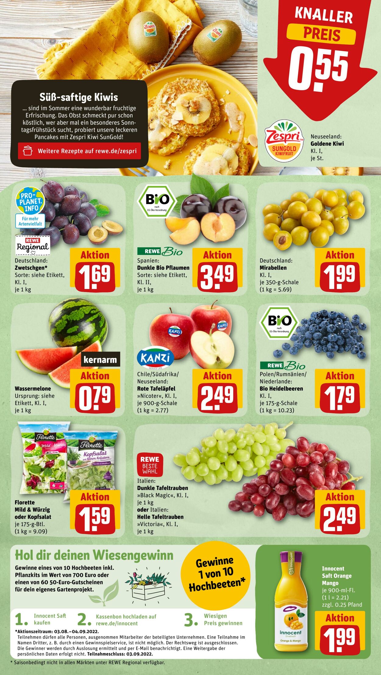 Prospekt Rewe 08.08.2022 - 13.08.2022