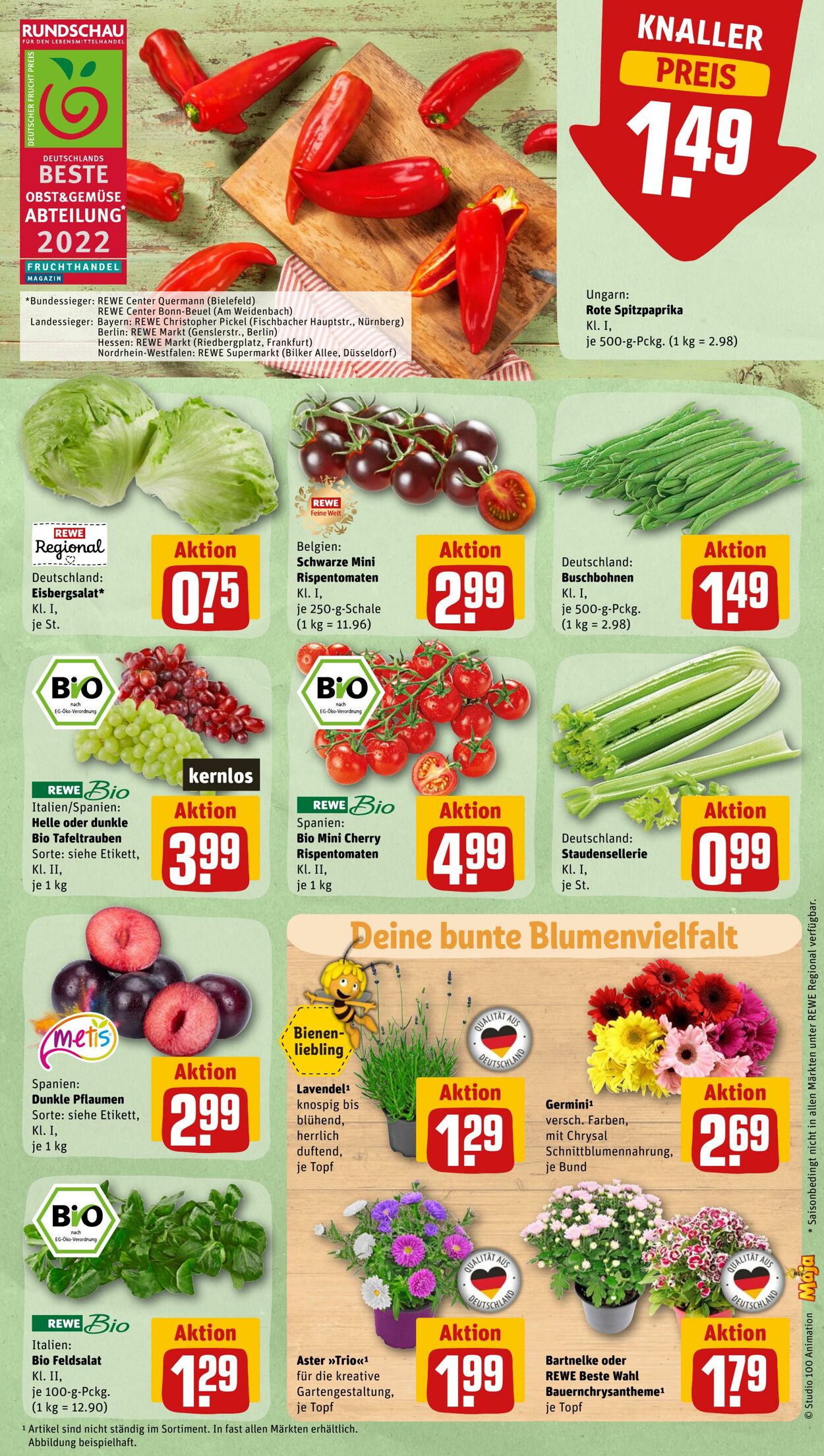 Prospekt Rewe 22.08.2022 - 27.08.2022