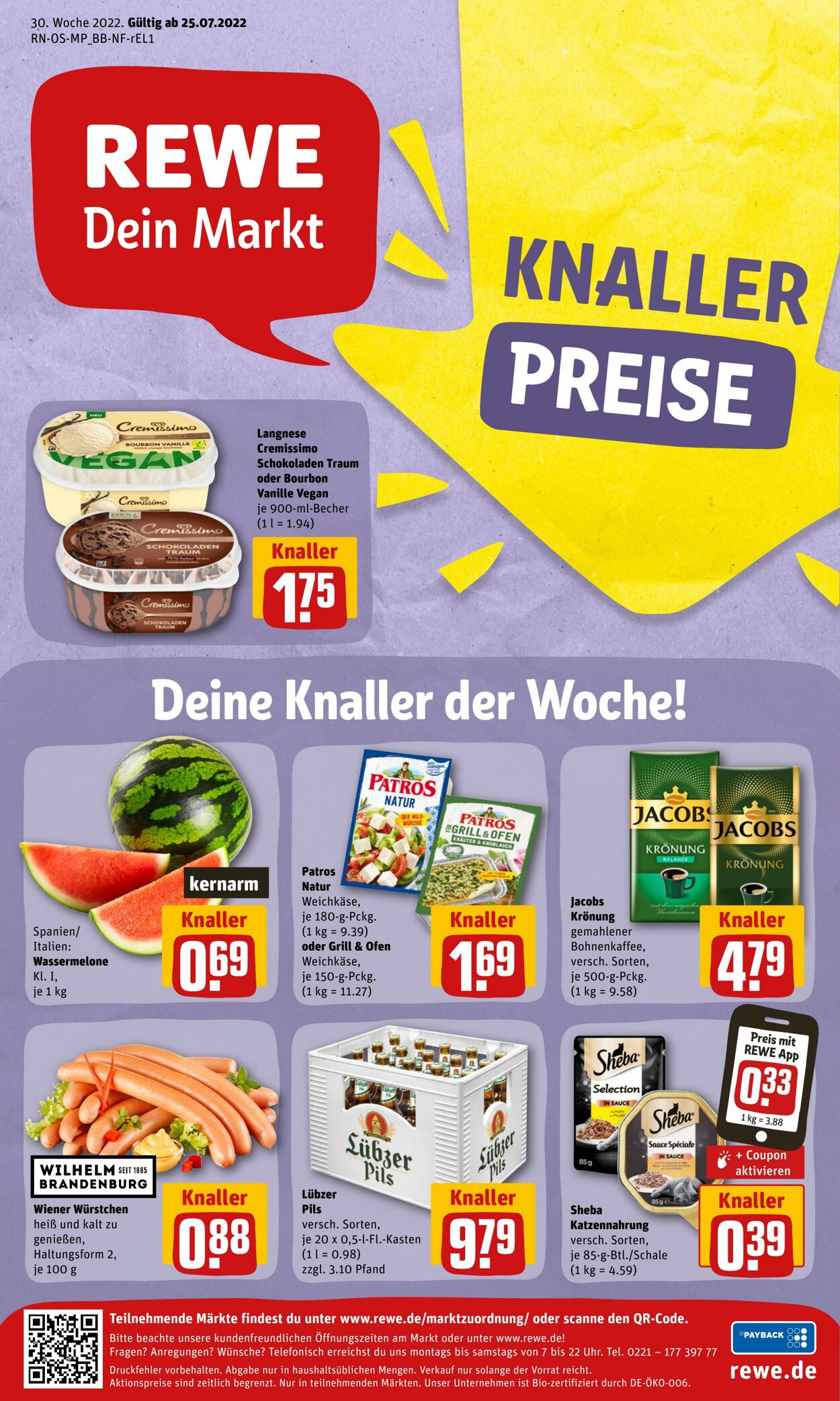 Prospekt Rewe 25.07.2022 - 30.07.2022