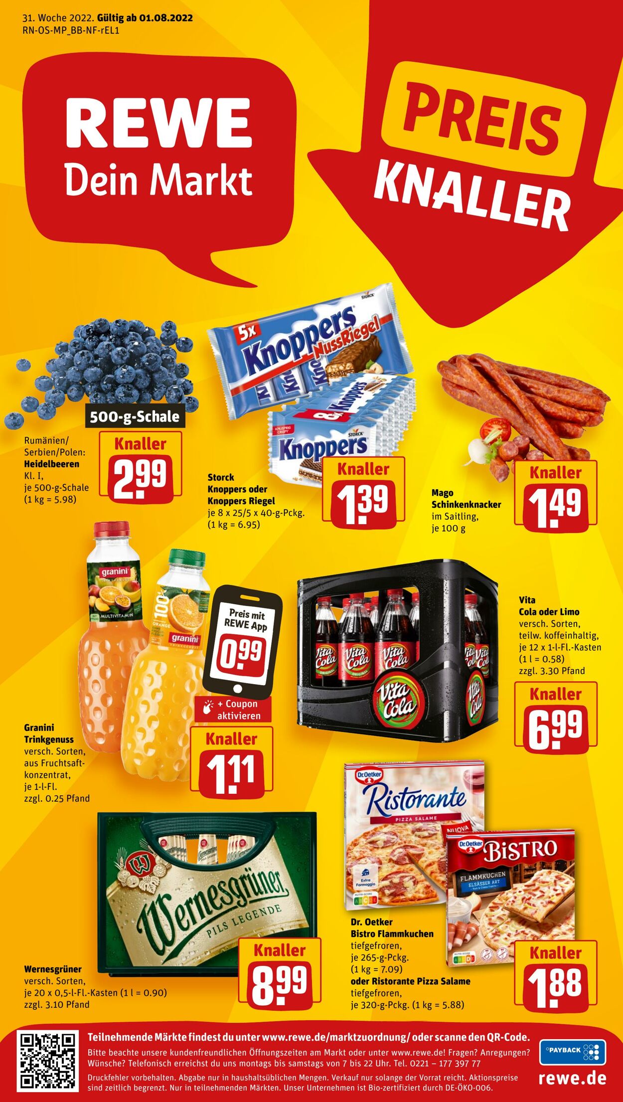 Prospekt Rewe 01.08.2022 - 06.08.2022