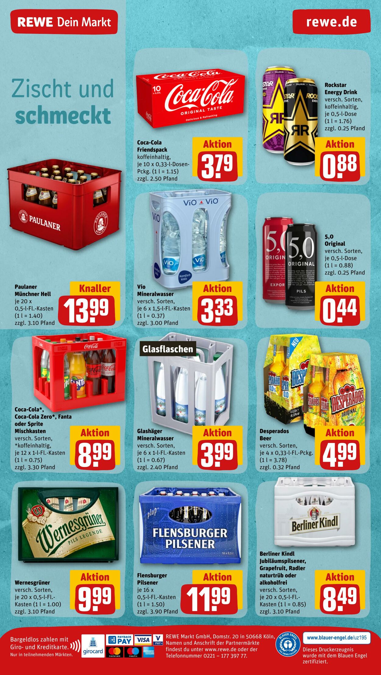 Prospekt Rewe 15.08.2022 - 20.08.2022