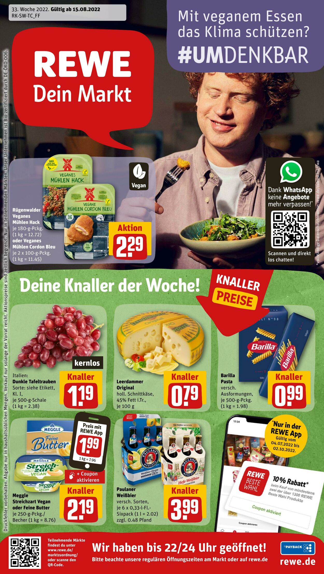 Prospekt Rewe 14.08.2022 - 20.08.2022