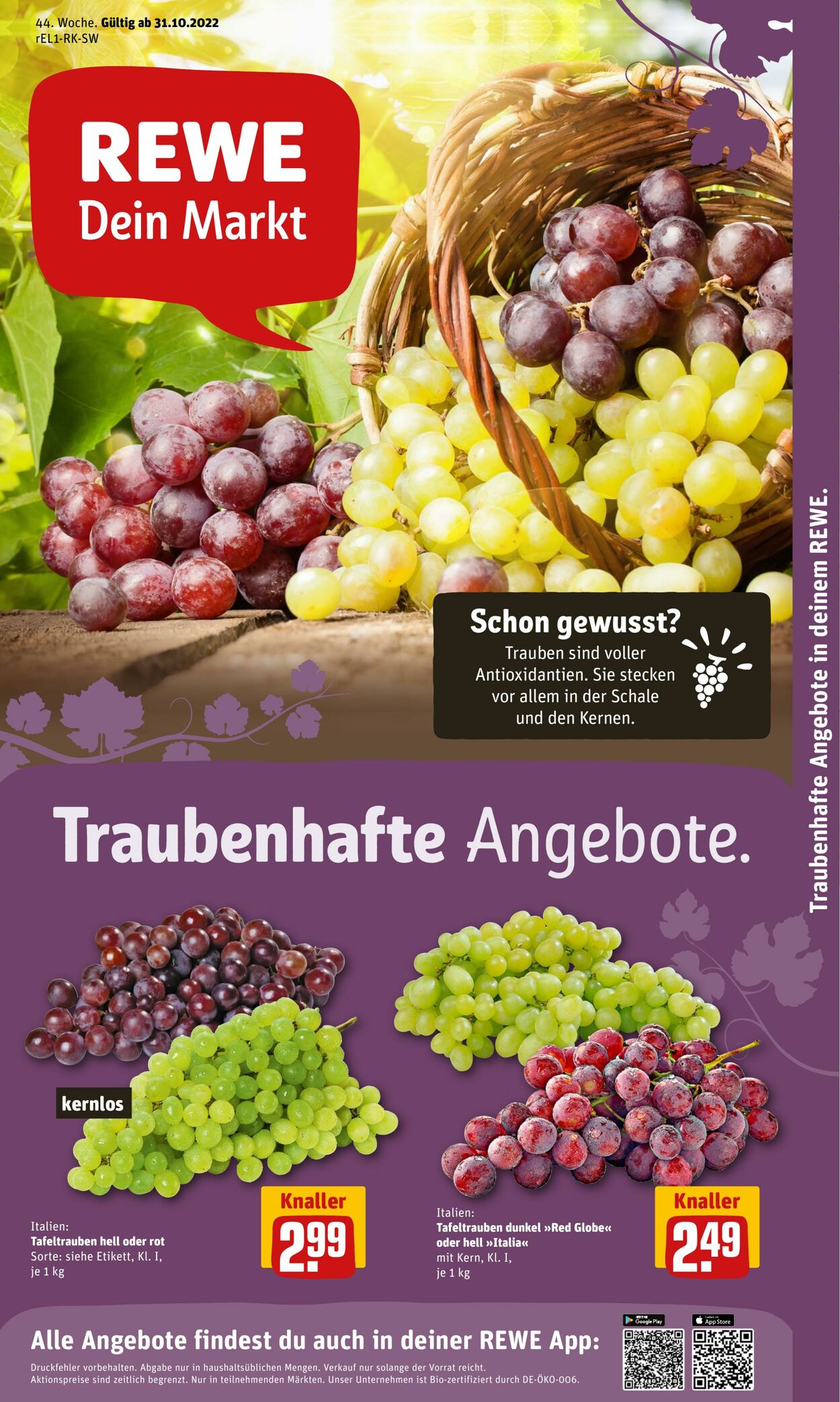 Prospekt Rewe 31.10.2022 - 05.11.2022