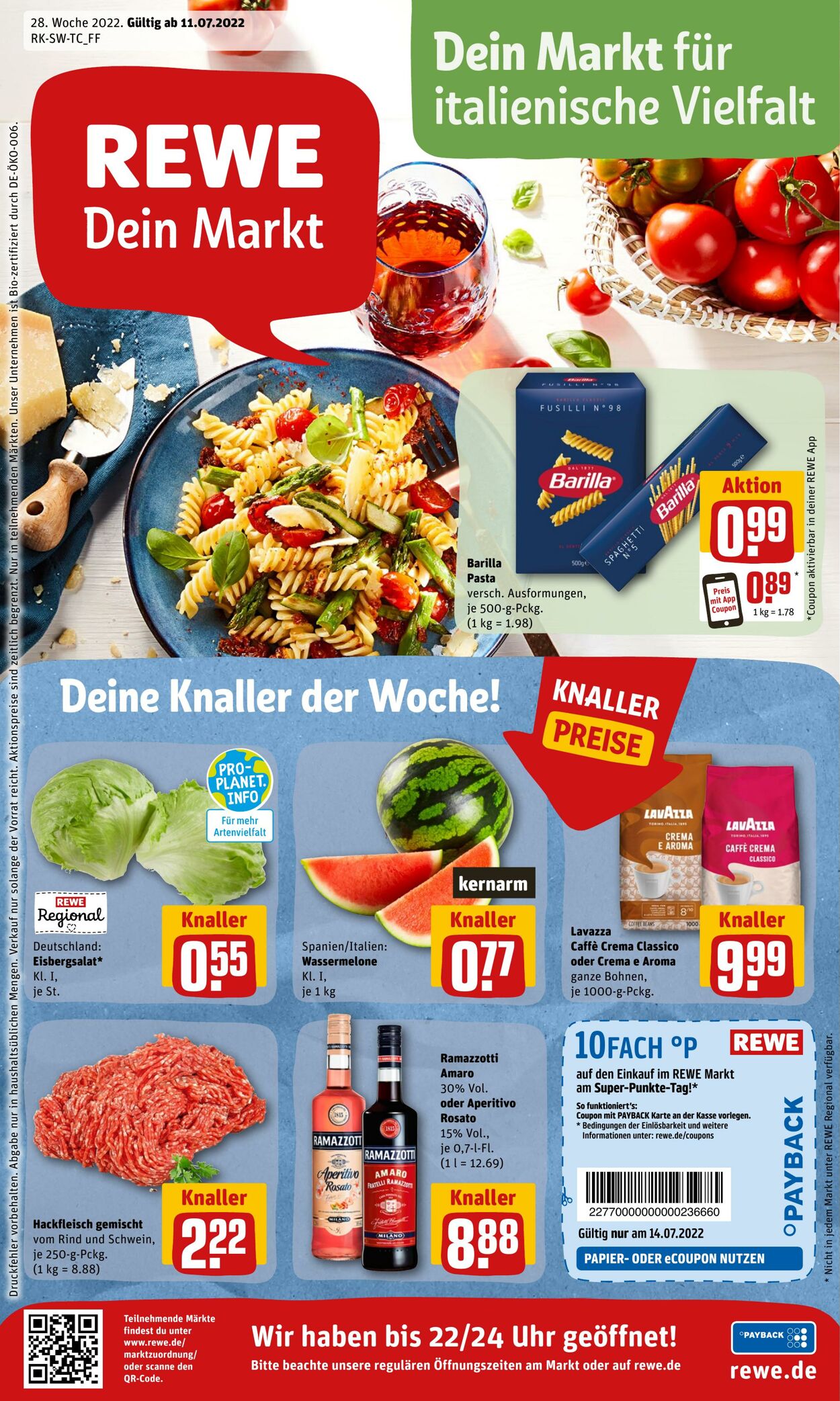 Prospekt Rewe 11.07.2022 - 16.07.2022