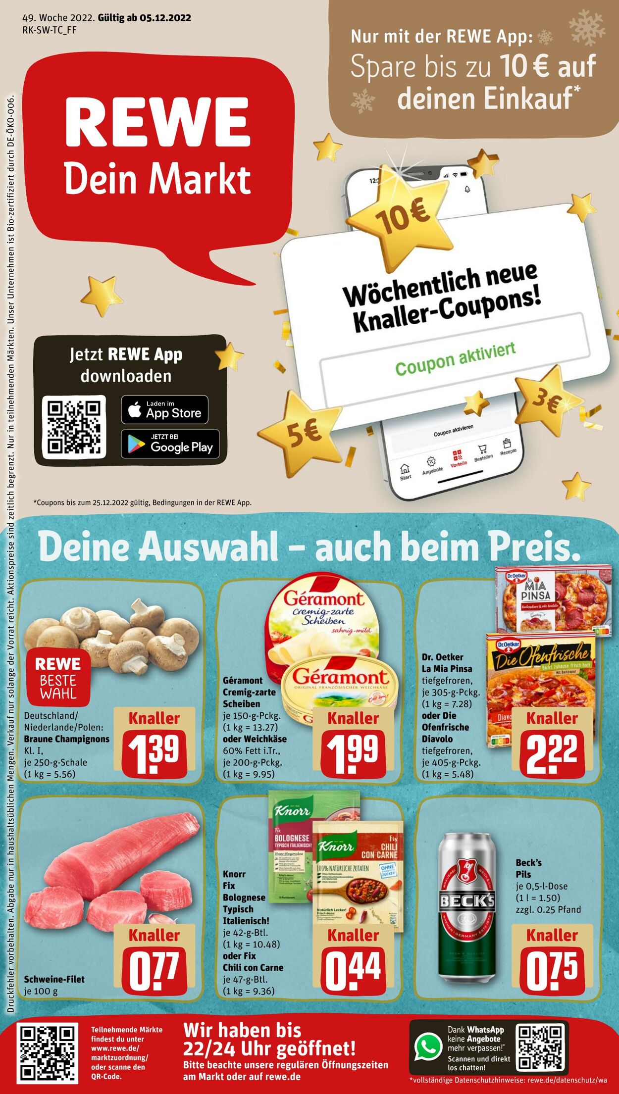 Prospekt Rewe 05.12.2022 - 10.12.2022