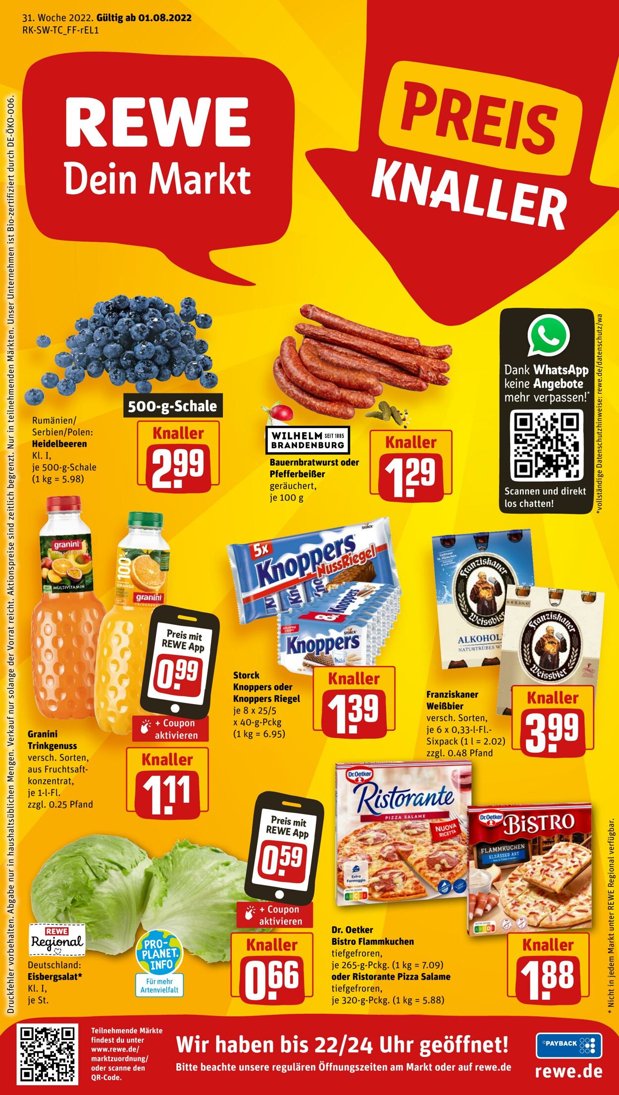 Prospekt Rewe 01.08.2022 - 06.08.2022