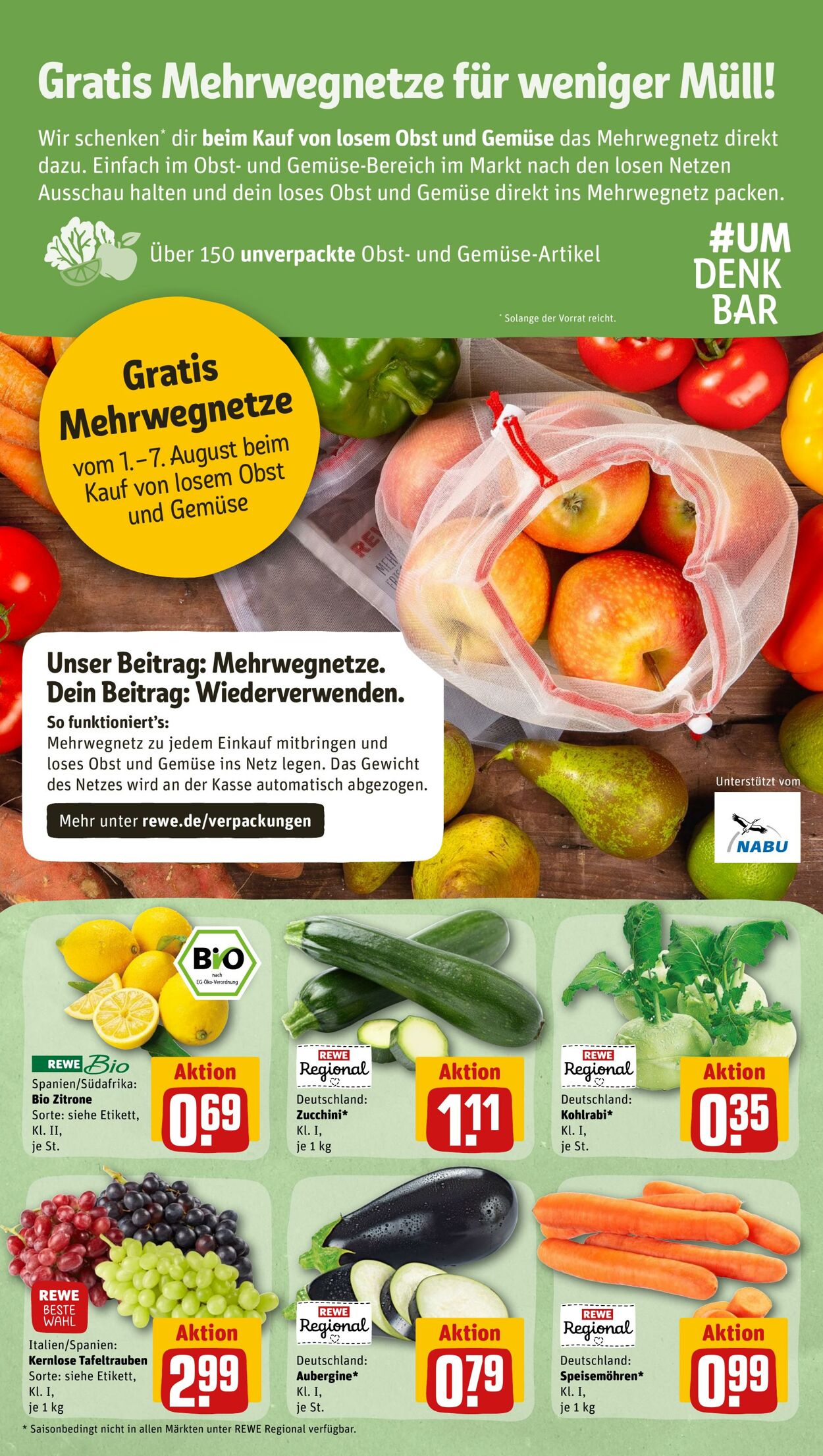 Prospekt Rewe 01.08.2022 - 06.08.2022