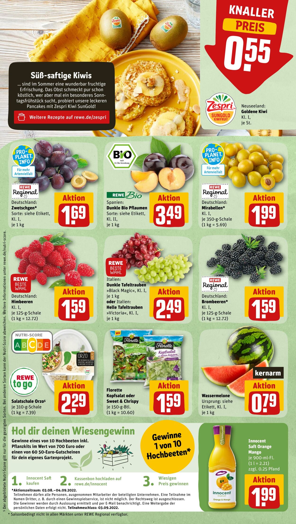 Prospekt Rewe 08.08.2022 - 13.08.2022