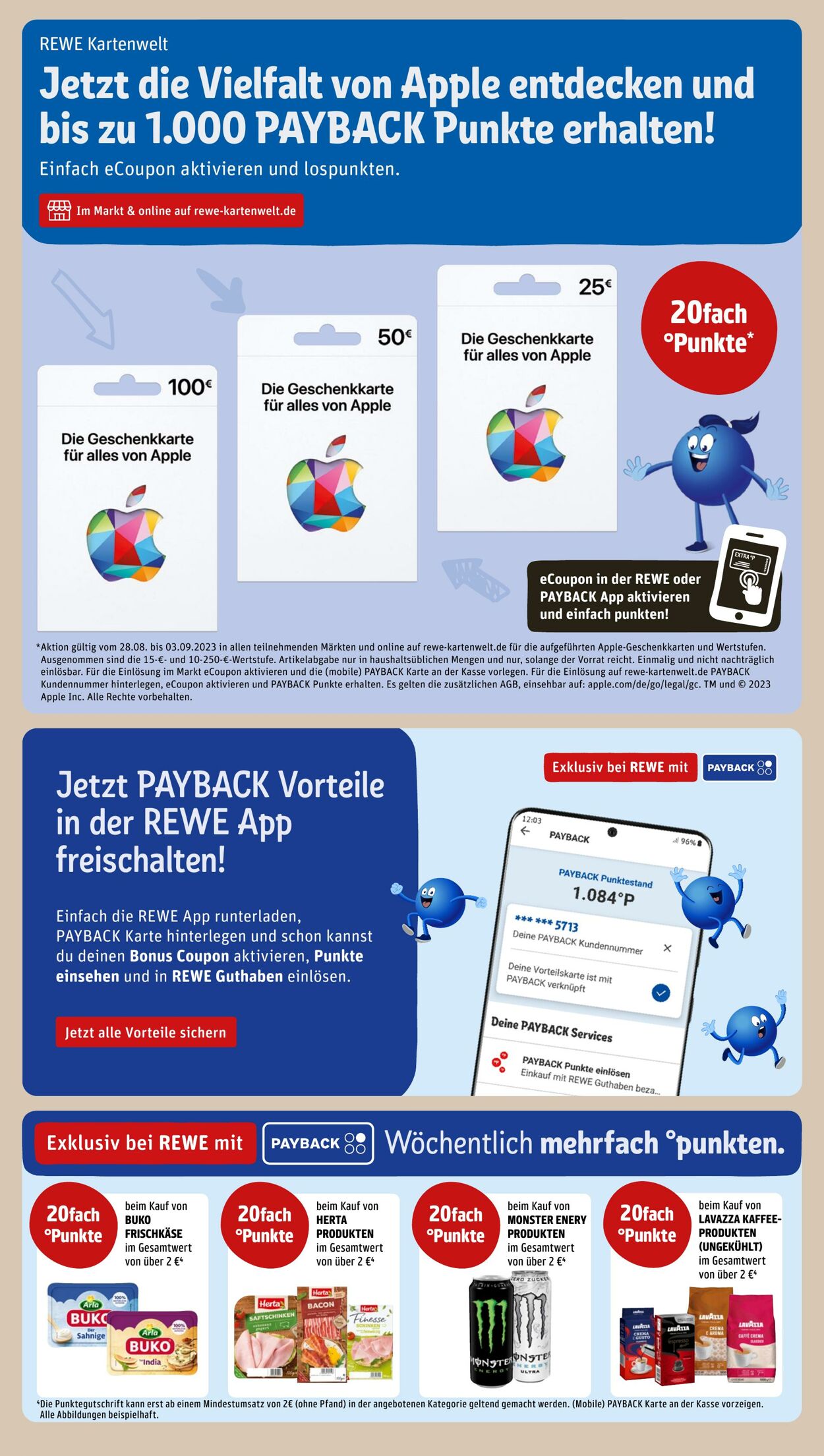 Prospekt Rewe 28.08.2023 - 02.10.2023