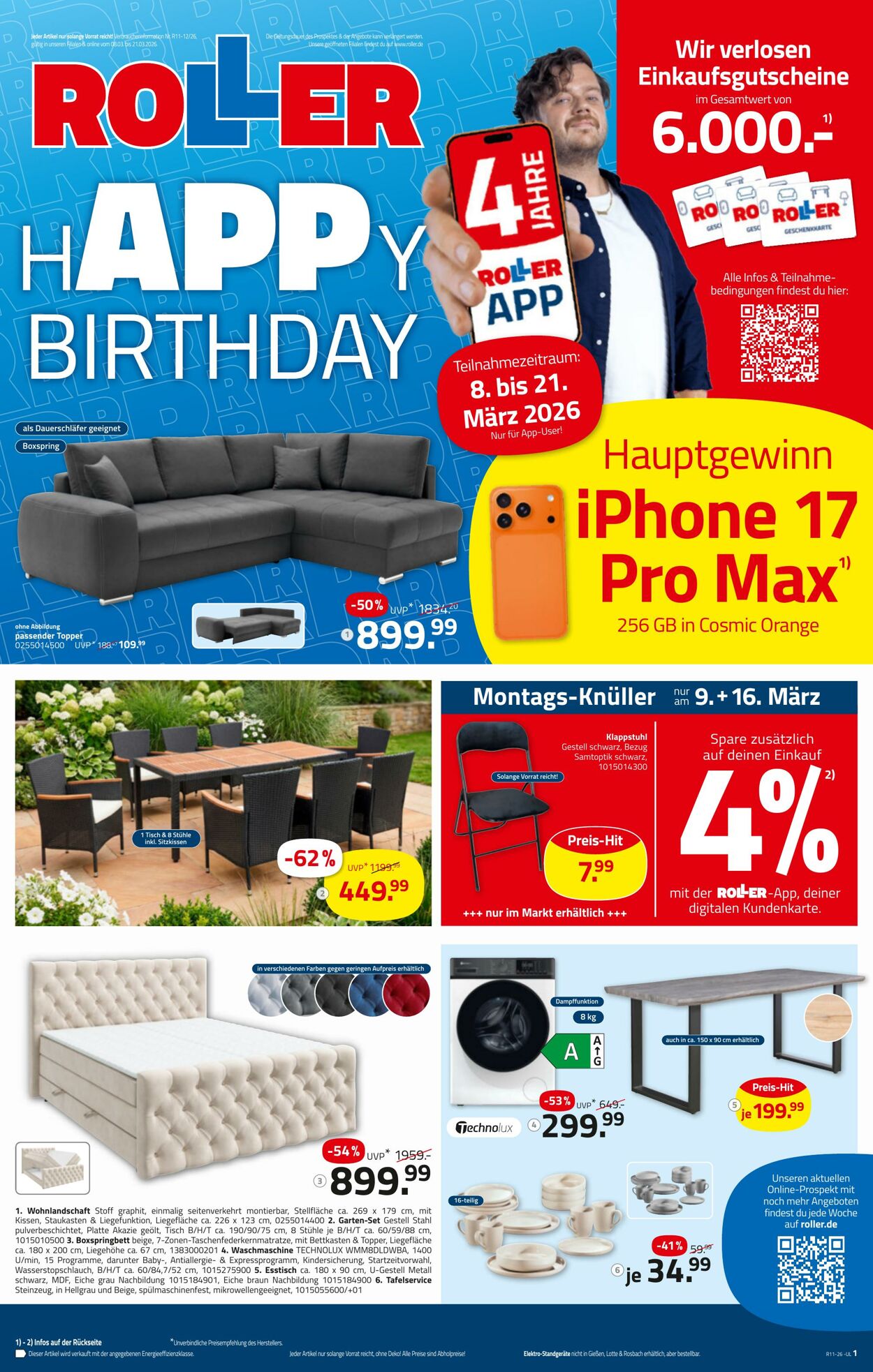 Prospekt Roller 08.03.2026 - 21.03.2026
