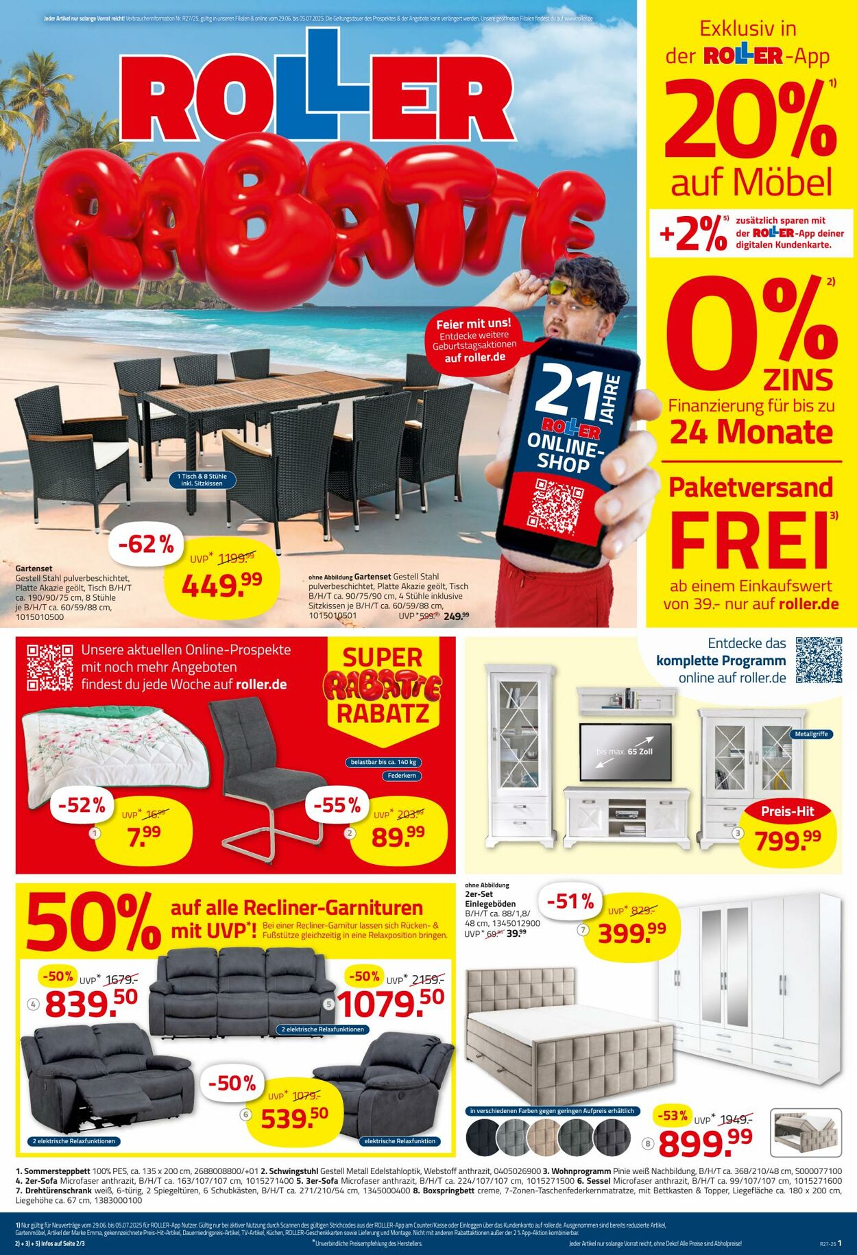 Prospekt Roller 29.06.2025 - 05.07.2025