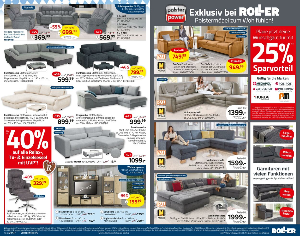 Prospekt Roller 21.09.2025 - 27.09.2025