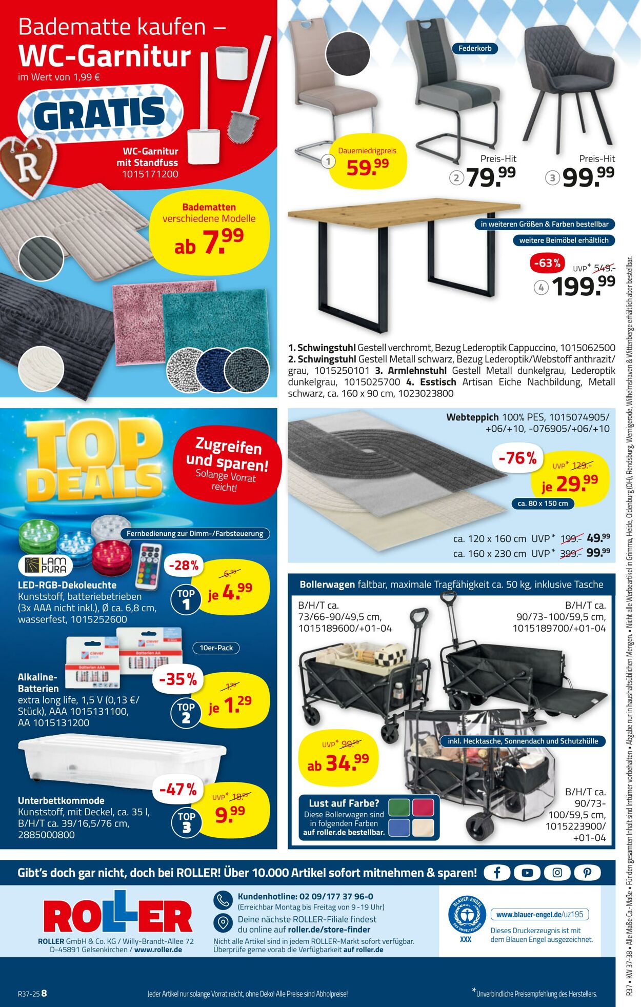 Prospekt Roller 07.09.2025 - 20.09.2025