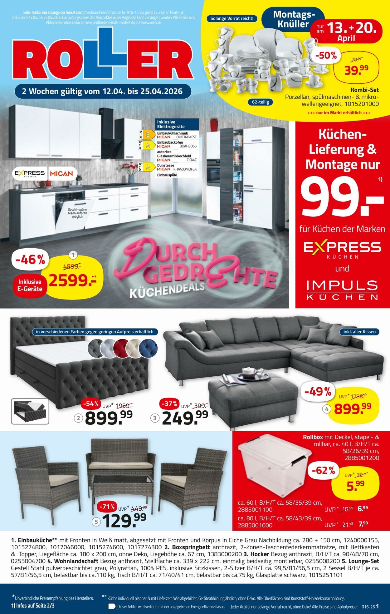 Prospekt Roller 12.04.2026 - 25.04.2026