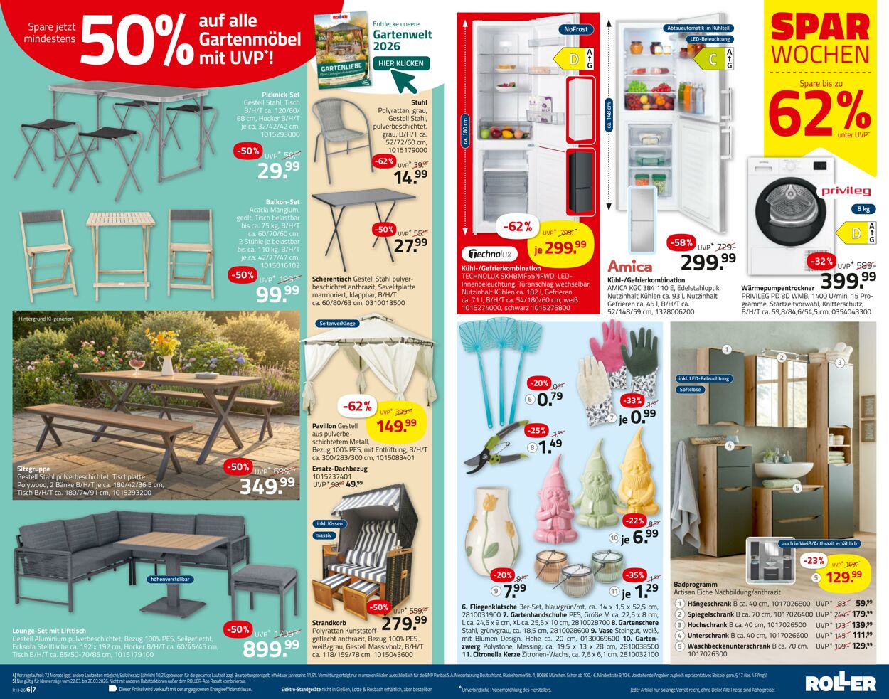 Prospekt Roller 22.03.2026 - 28.03.2026