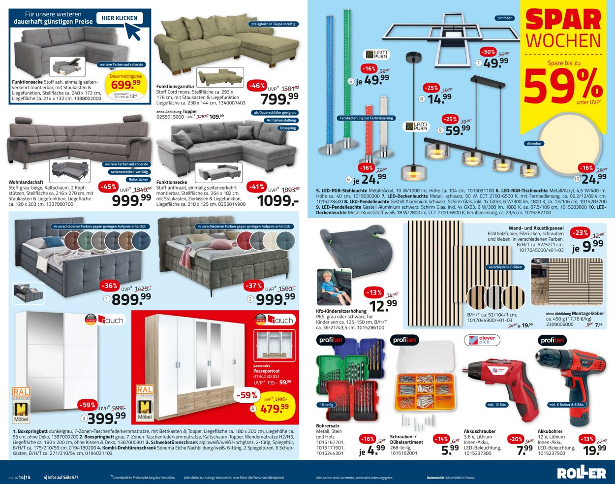 Prospekt Roller 22.03.2026 - 28.03.2026