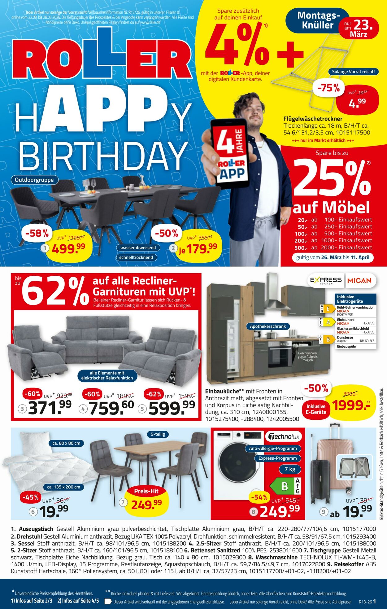 Prospekt Roller 22.03.2026 - 28.03.2026