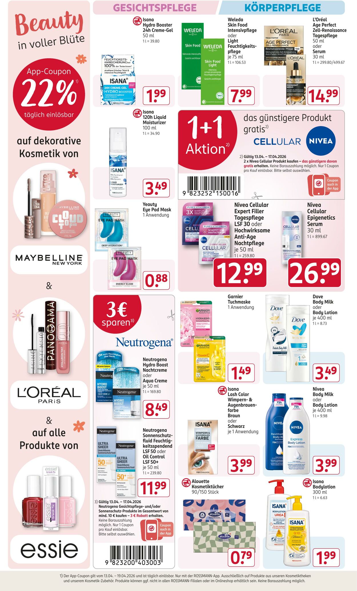 Prospekt Rossmann 13.04.2026 - 18.04.2026