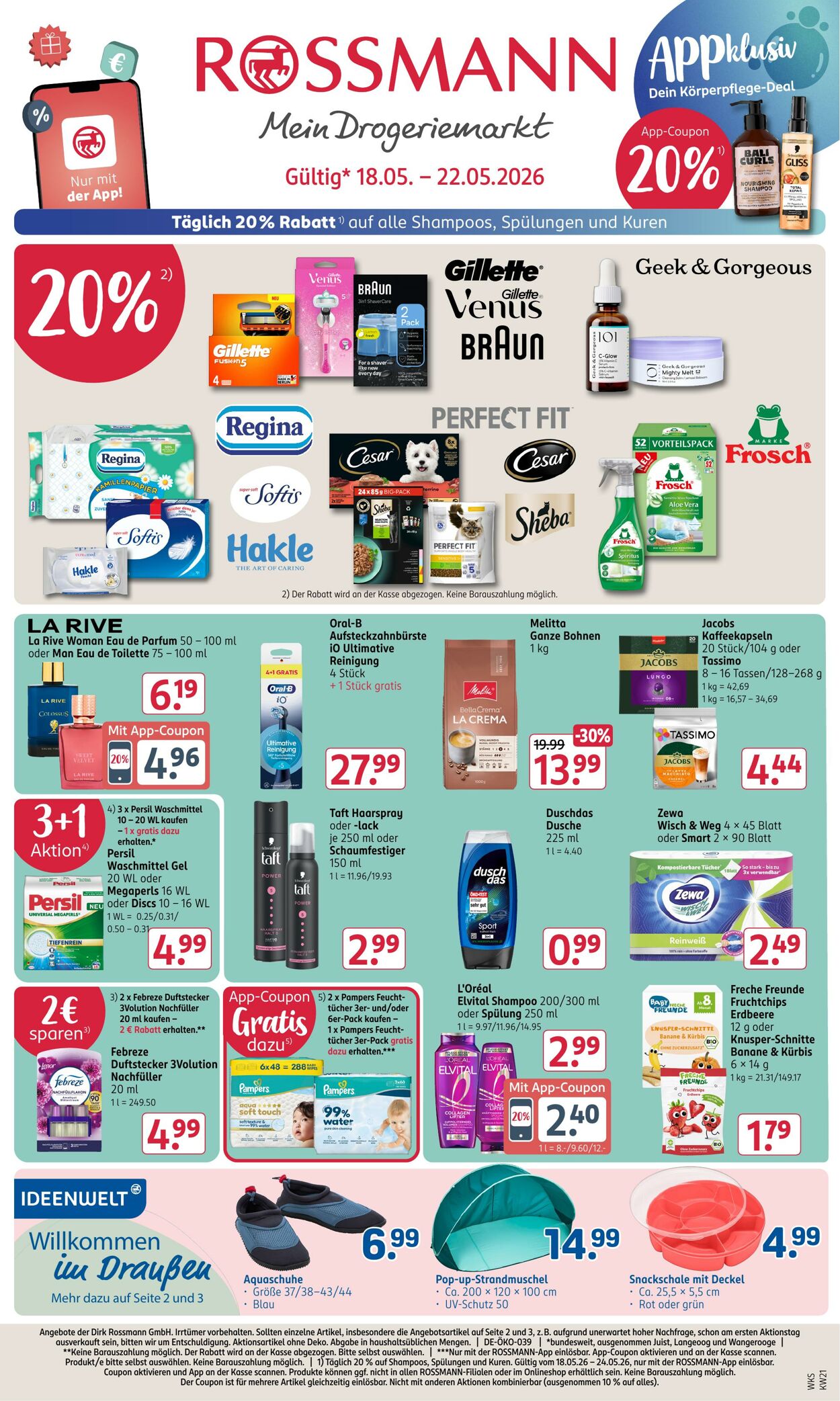 Prospekt Rossmann - Jetzt den ROSSMANN Angebote Blätterkatalog entdecken | rossmann.de 18 Mai, 2026 - 23 Mai, 2026