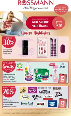 Prospekt Rossmann 22.06.2026 - 27.06.2026