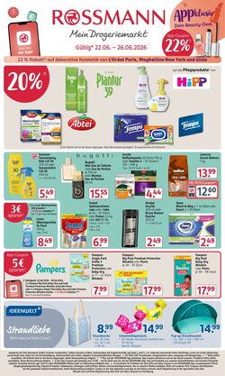 Prospekt Rossmann 22.06.2026 - 27.06.2026
