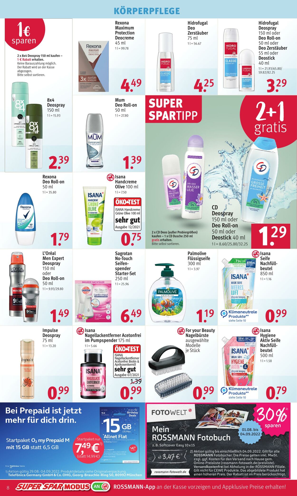 Prospekt Rossmann 29.08.2022 - 03.09.2022