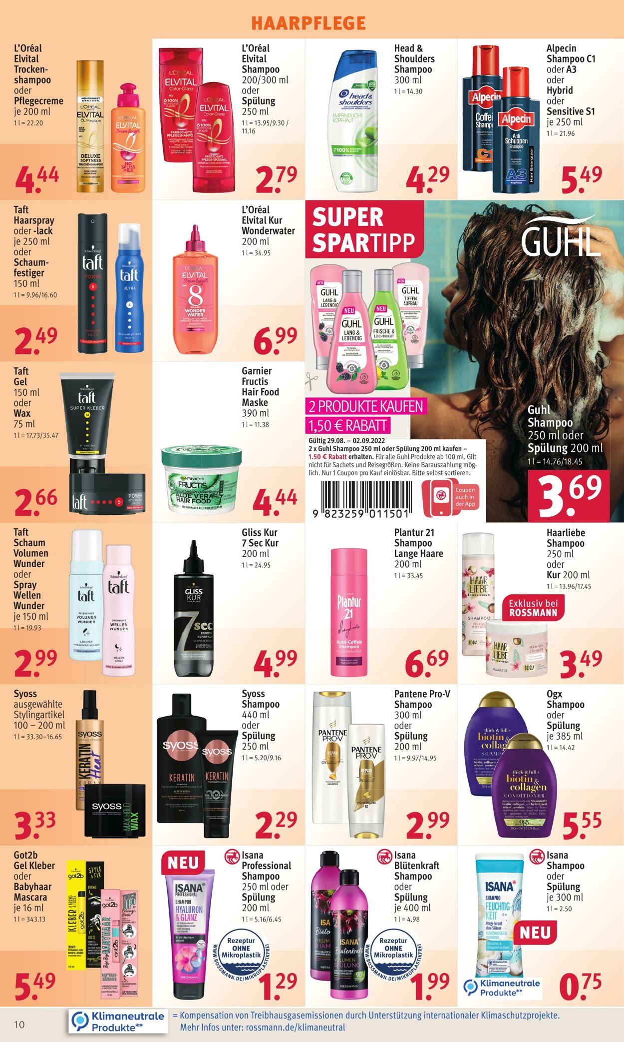 Prospekt Rossmann 29.08.2022 - 03.09.2022