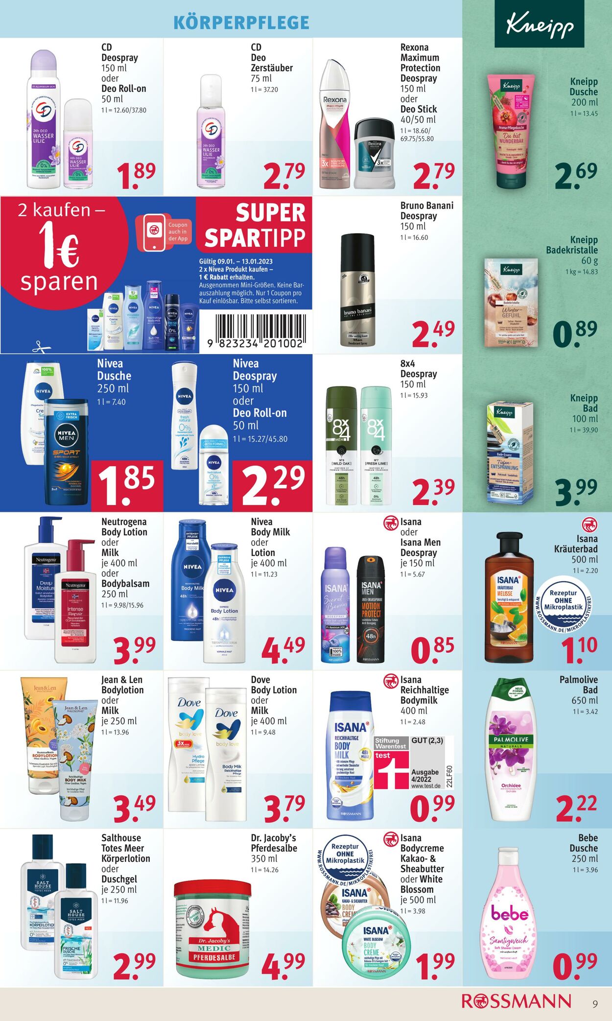 Prospekt Rossmann 09.01.2023 - 13.01.2023