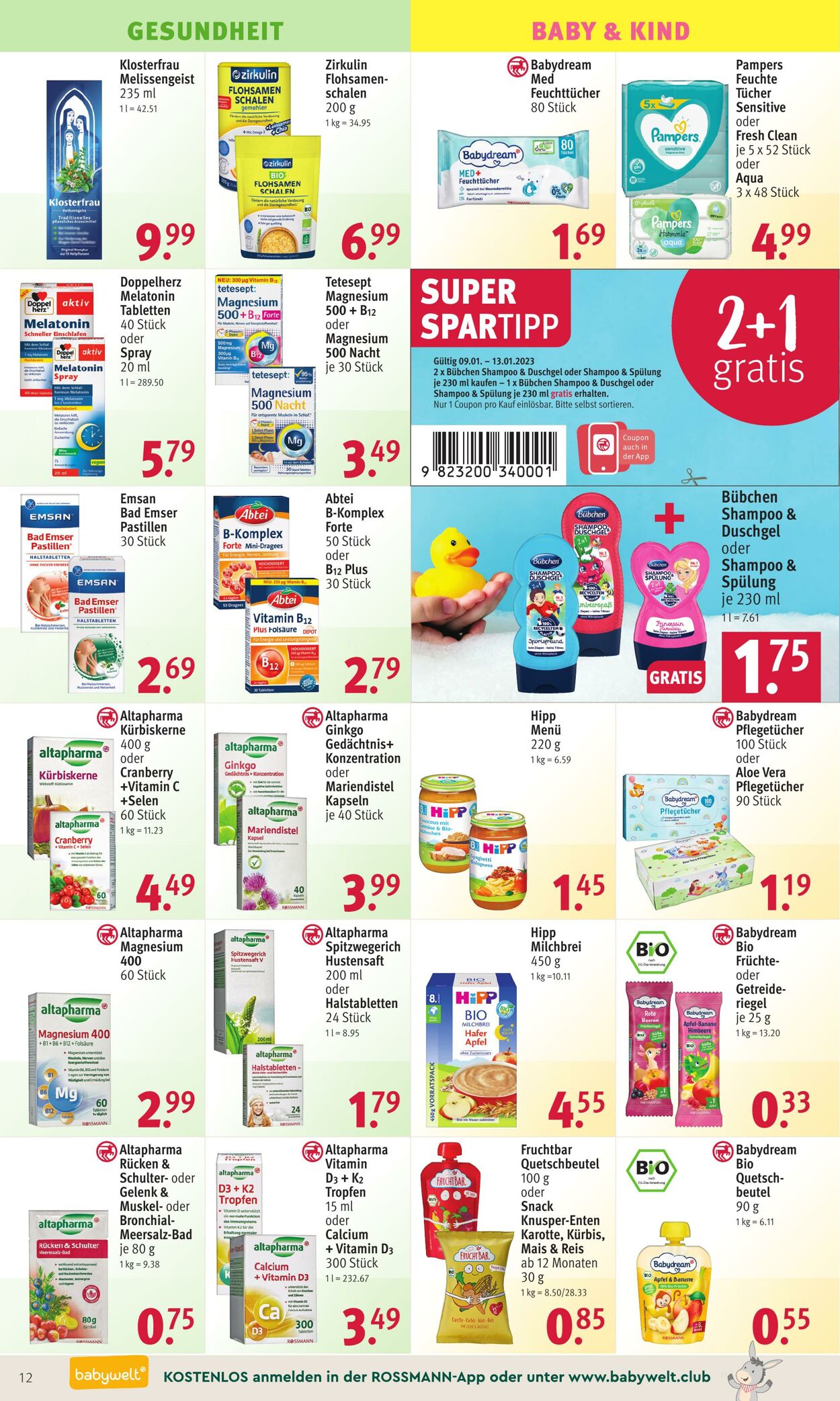 Prospekt Rossmann 09.01.2023 - 13.01.2023