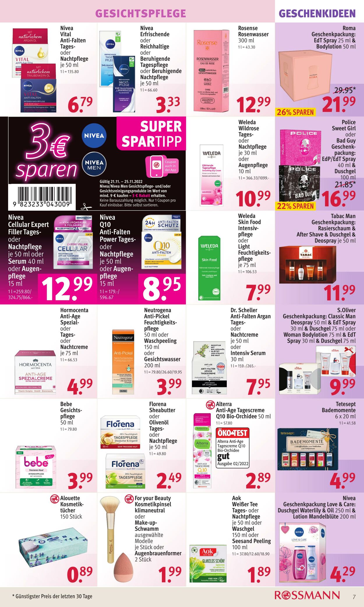 Prospekt Rossmann 21.11.2022 - 25.11.2022