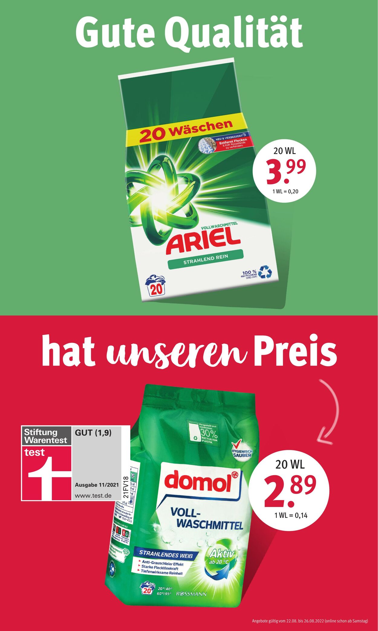 Prospekt Rossmann 22.08.2022 - 26.08.2022