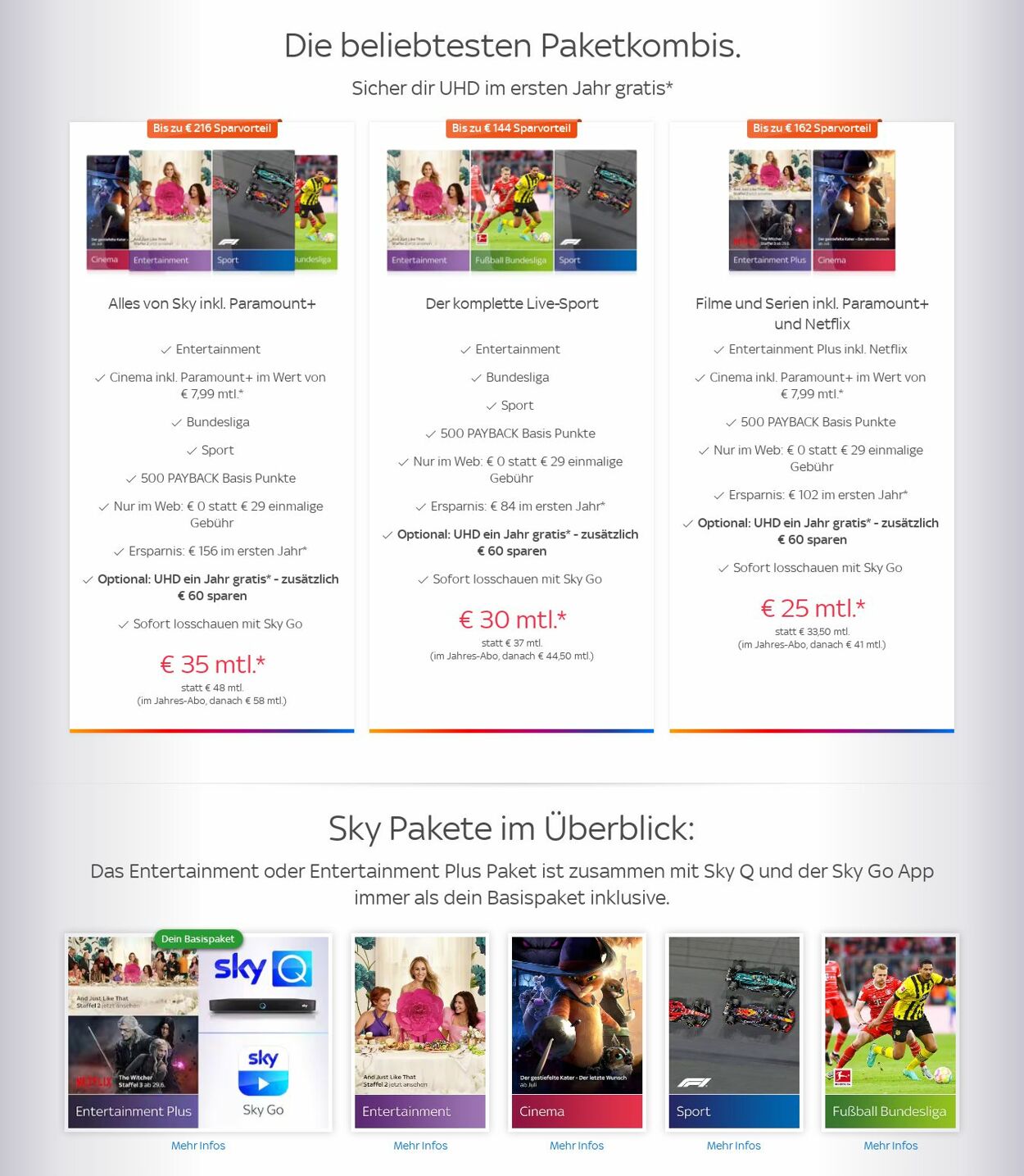 Prospekt Sky - Sky Angebote | Sky inkl. Paramount+ für € 35 | Offizielle Seite 21 Aug, 2023 - 28 Aug, 2023