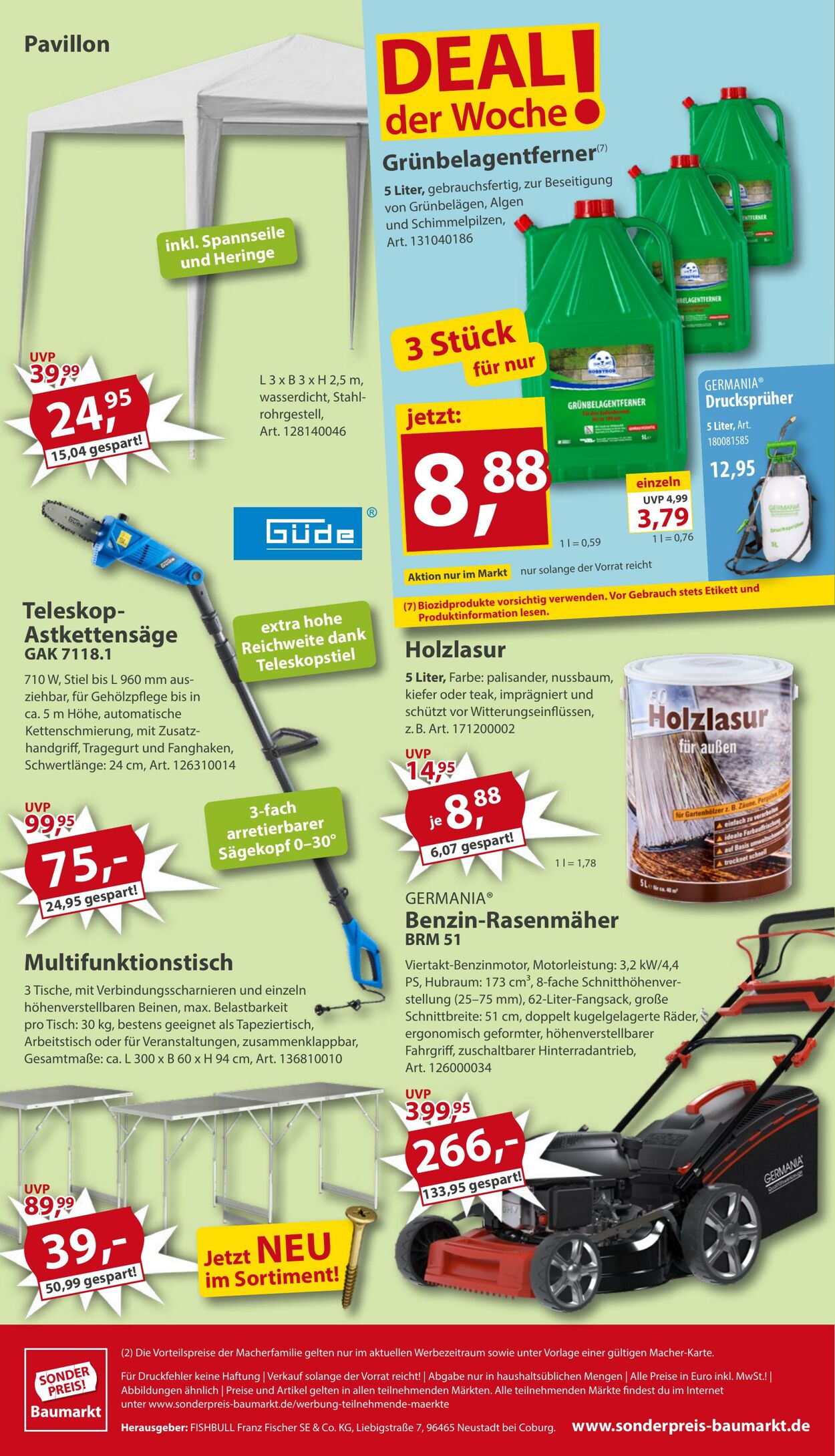 Prospekt Sonderpreis Baumarkt 21.02.2026 - 07.03.2026