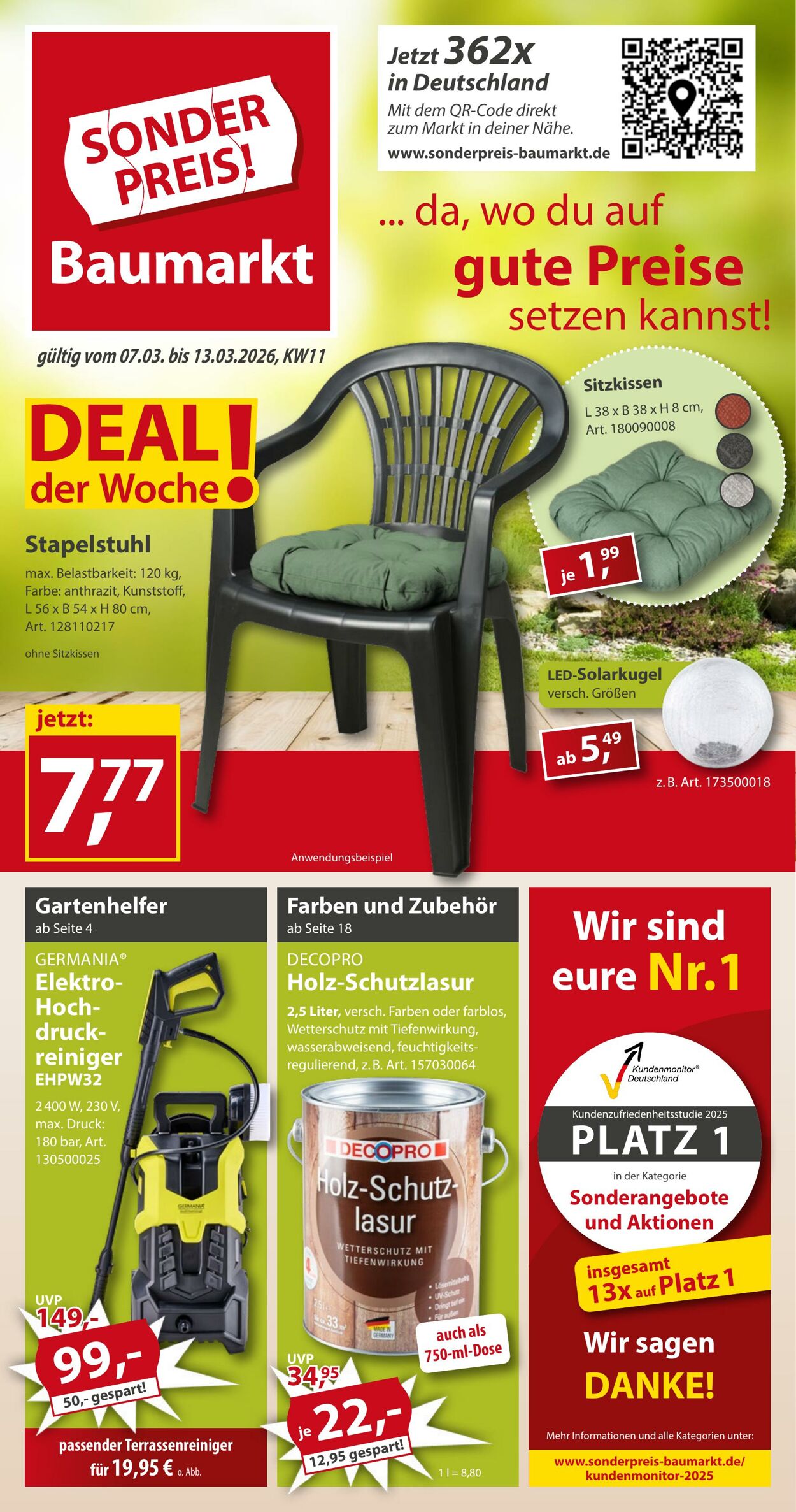 Prospekt Sonderpreis Baumarkt 28.02.2026 - 14.03.2026