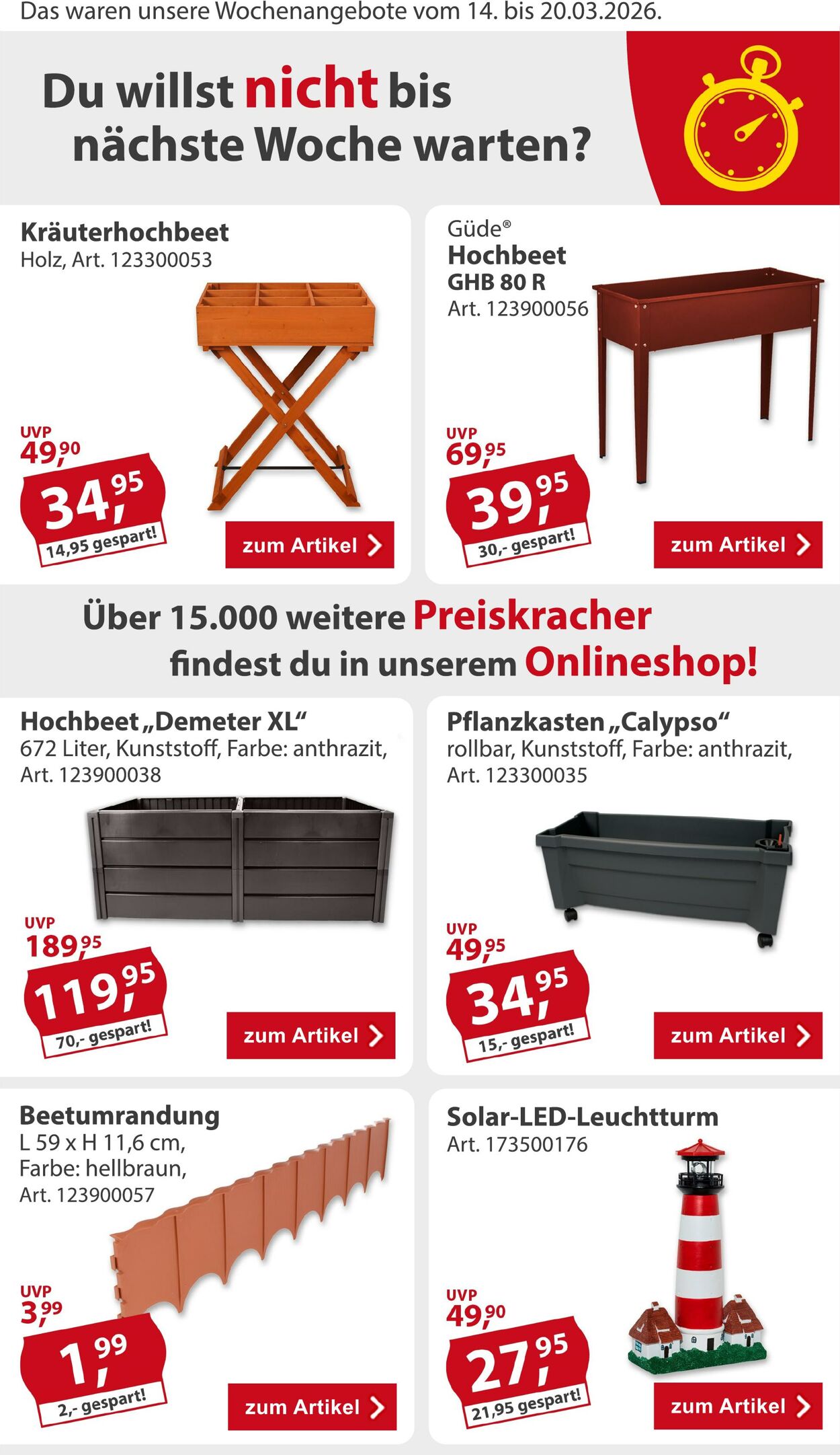 Prospekt Sonderpreis Baumarkt 07.03.2026 - 21.03.2026