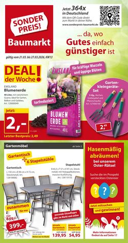 Prospekt Sonderpreis Baumarkt 14.03.2026 - 28.03.2026