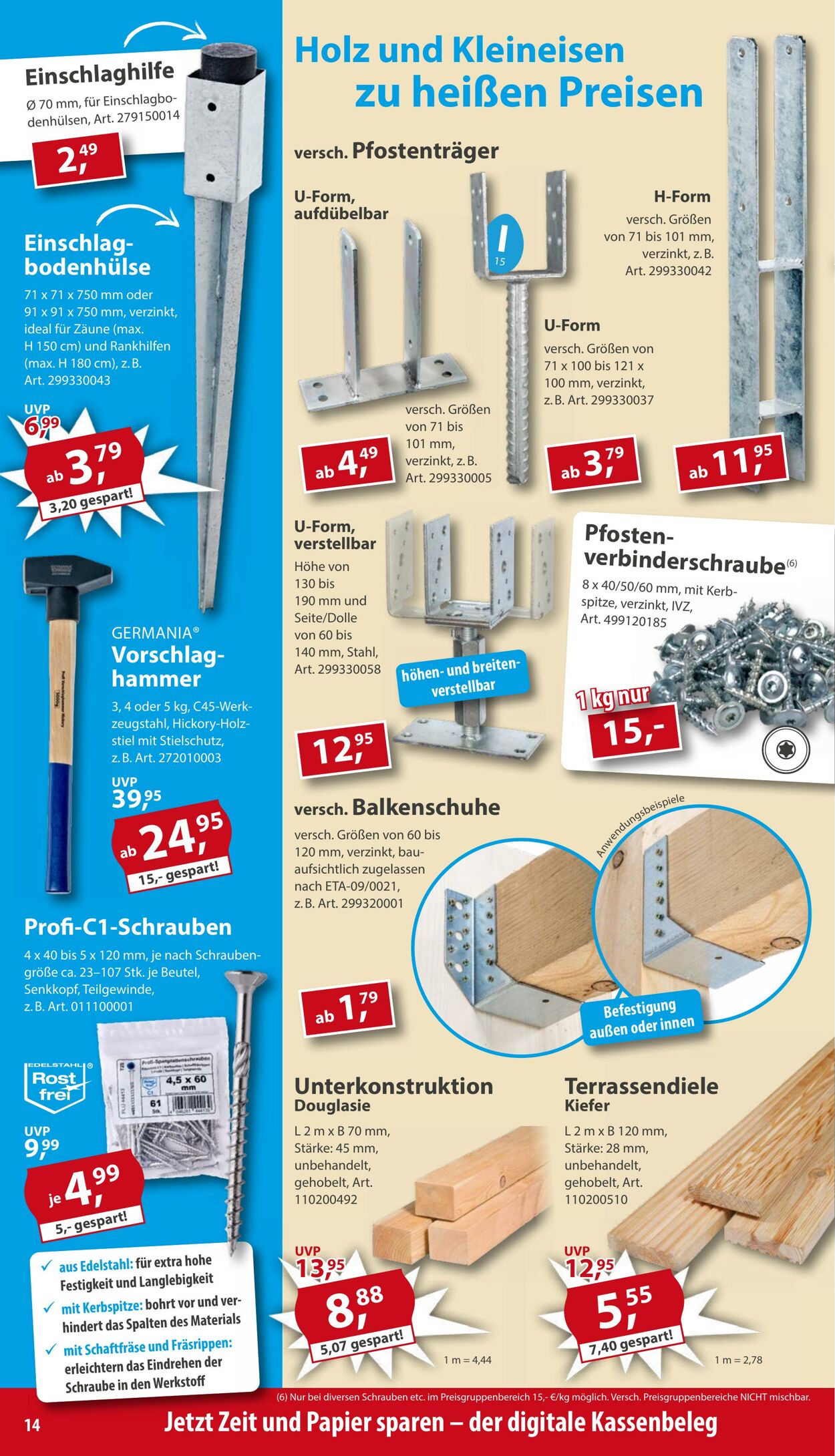 Prospekt Sonderpreis Baumarkt 14.03.2026 - 28.03.2026