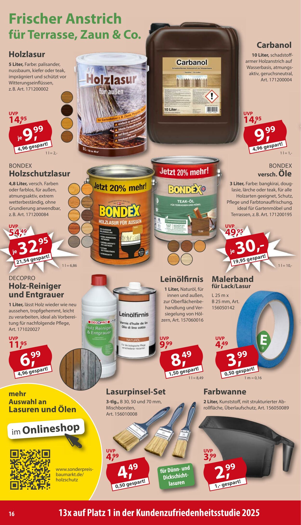 Prospekt Sonderpreis Baumarkt 14.03.2026 - 28.03.2026