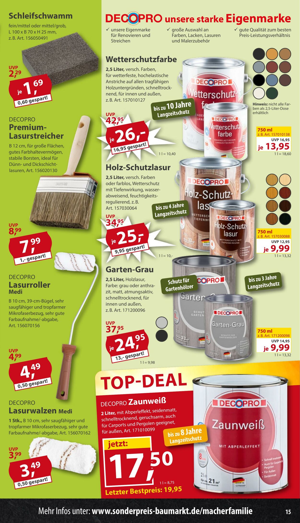 Prospekt Sonderpreis Baumarkt 21.03.2026 - 04.04.2026