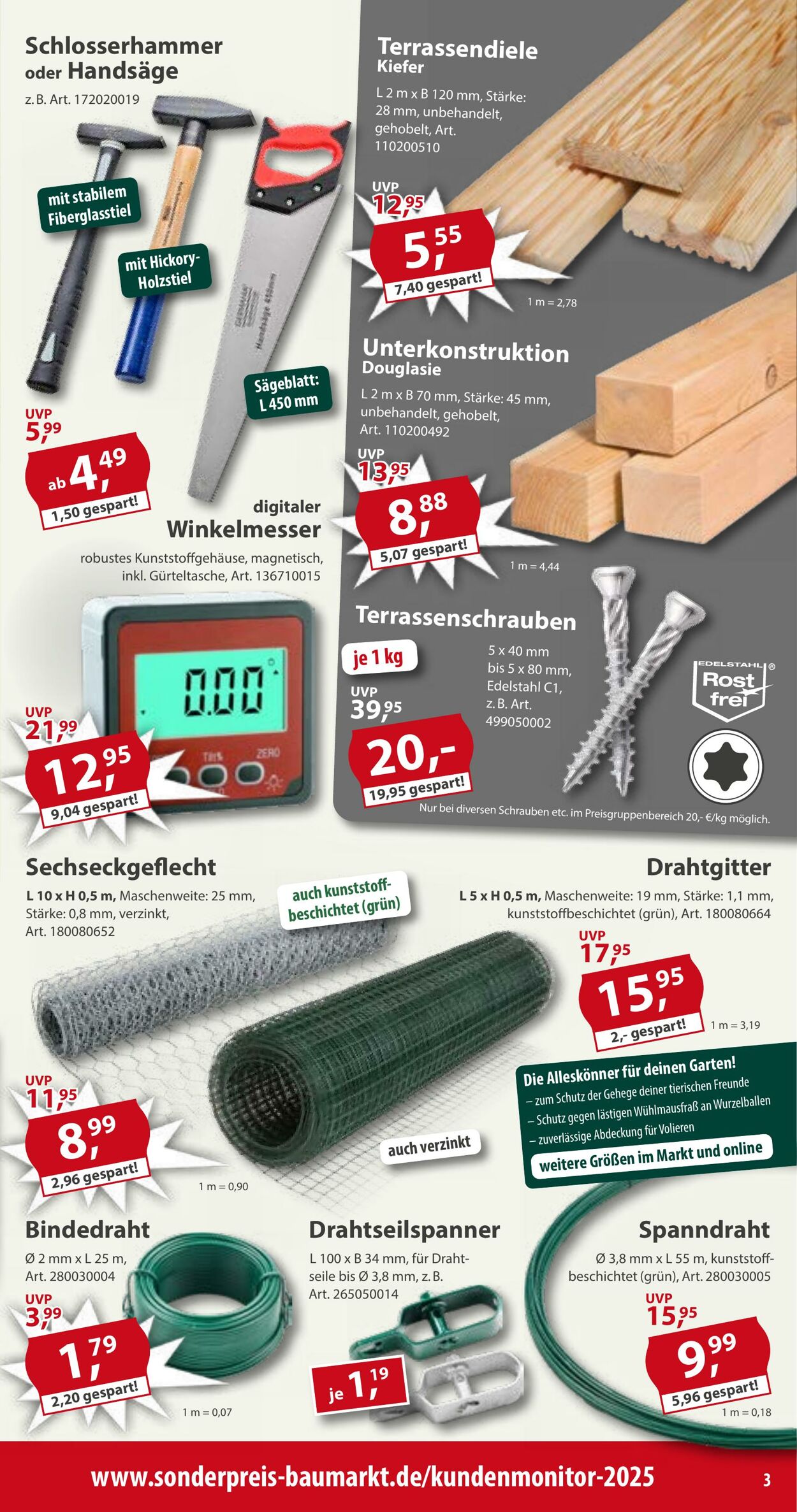Prospekt Sonderpreis Baumarkt 28.03.2026 - 11.04.2026