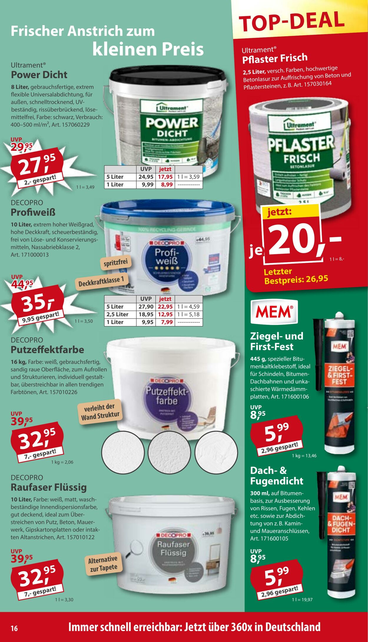 Prospekt Sonderpreis Baumarkt 04.04.2026 - 18.04.2026