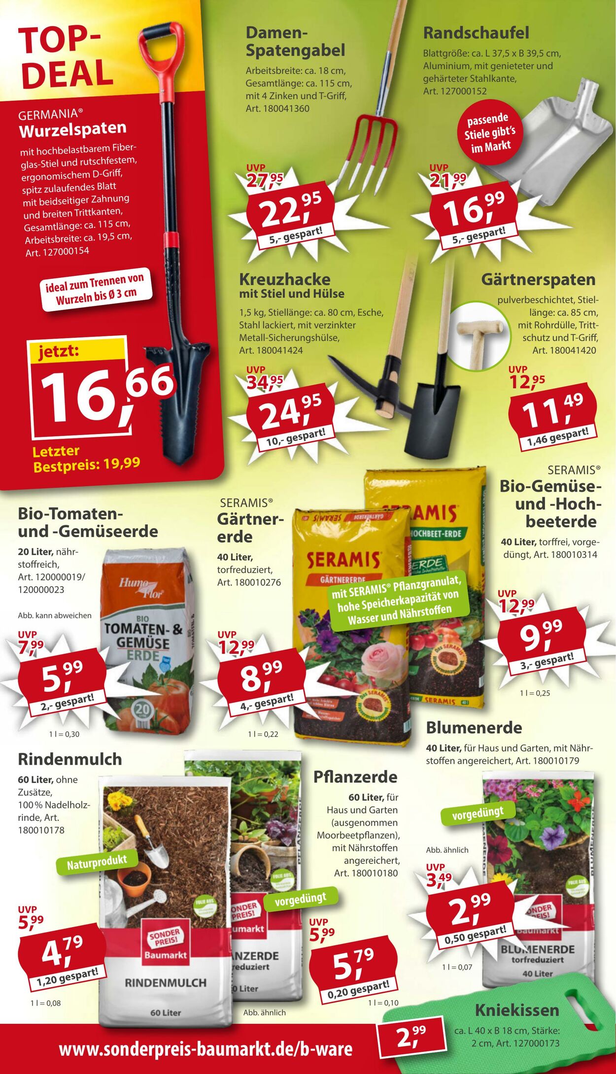 Prospekt Sonderpreis Baumarkt 18.04.2026 - 02.05.2026