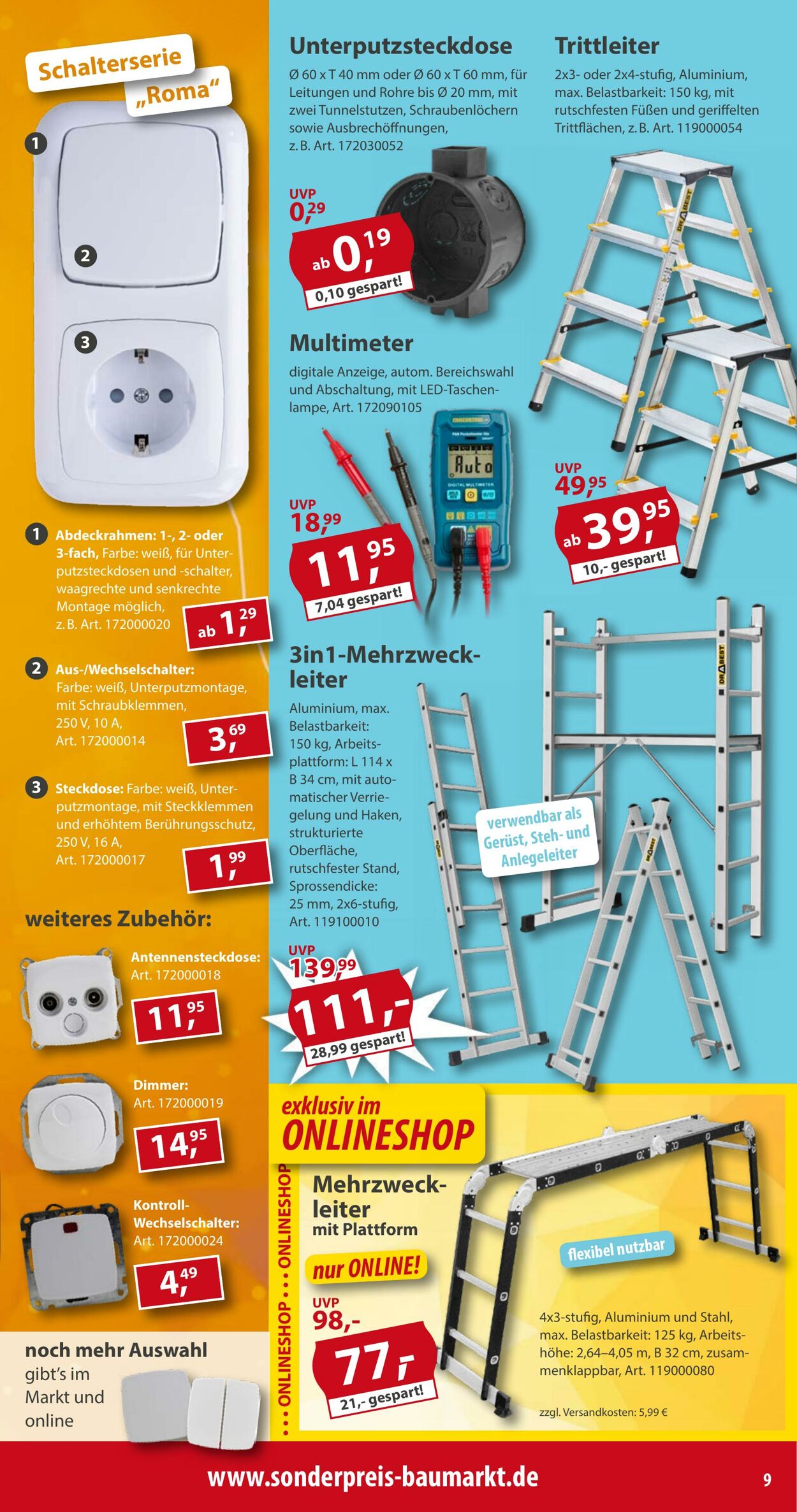 Prospekt Sonderpreis Baumarkt 25.04.2026 - 09.05.2026