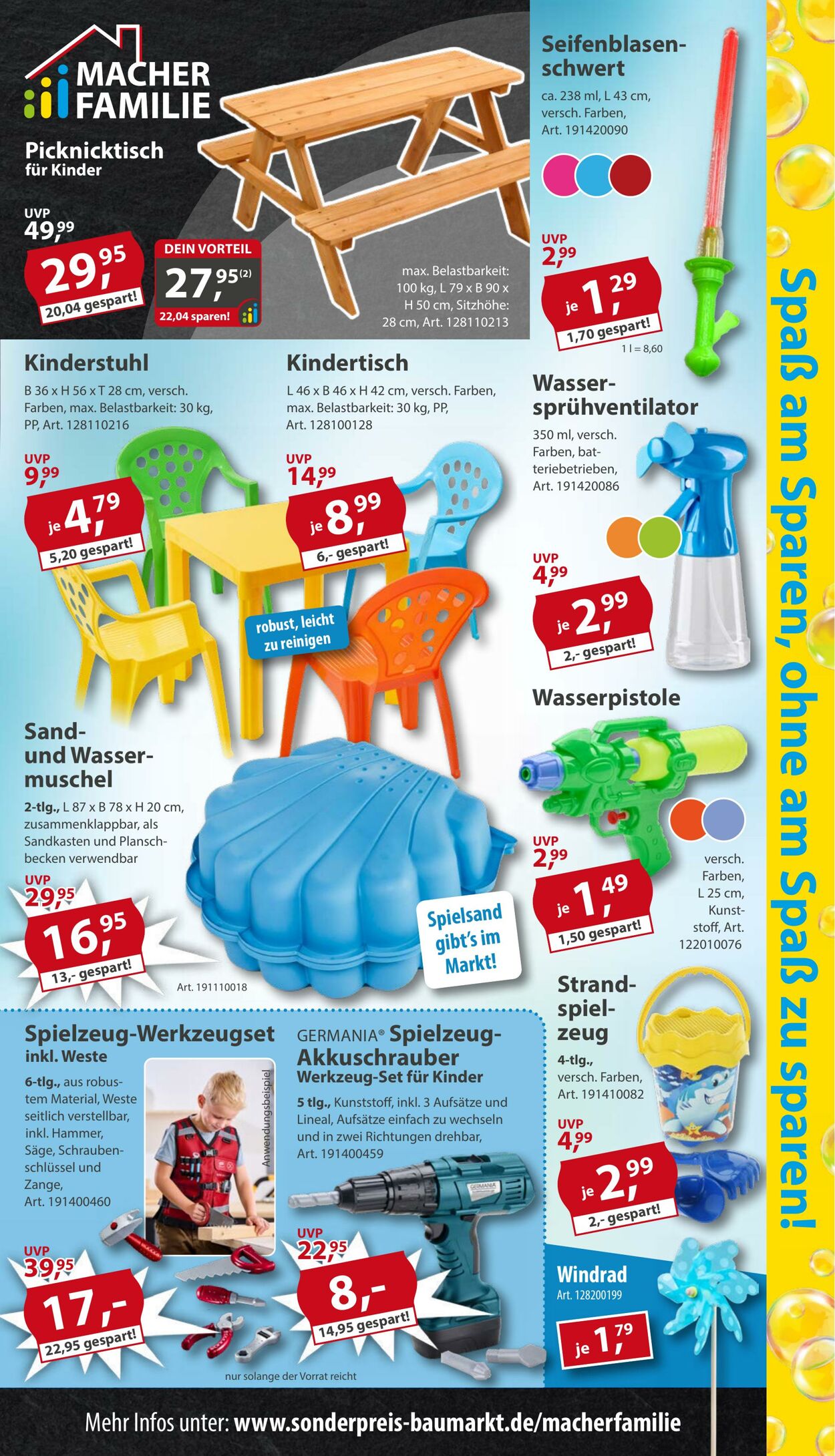 Prospekt Sonderpreis Baumarkt 25.04.2026 - 09.05.2026