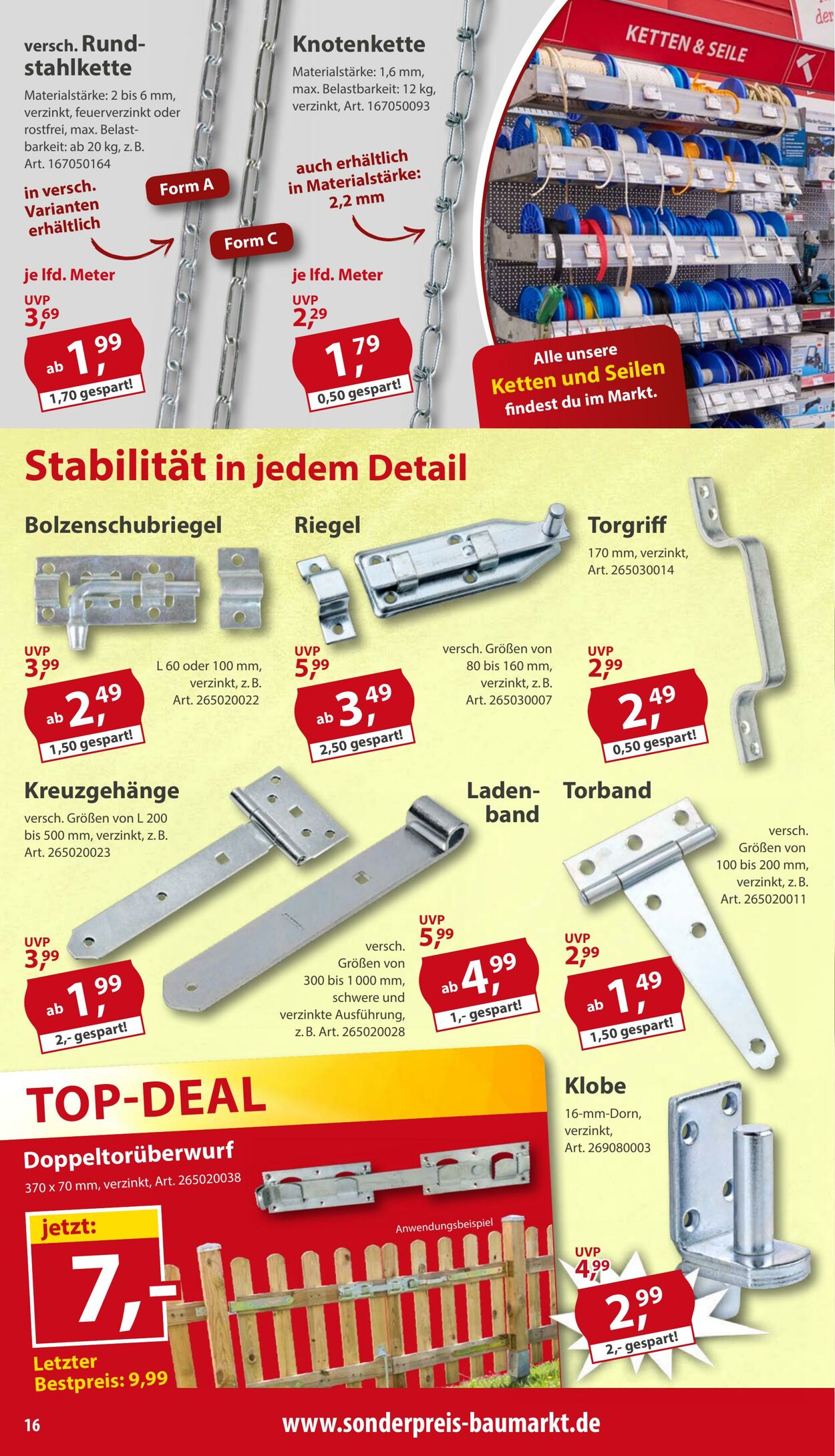 Prospekt Sonderpreis Baumarkt 25.04.2026 - 09.05.2026