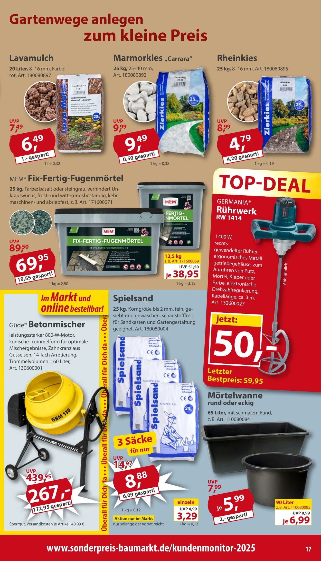 Prospekt Sonderpreis Baumarkt 02.05.2026 - 16.05.2026