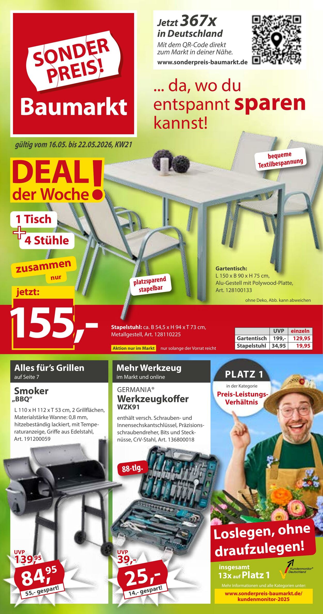 Prospekt Sonderpreis Baumarkt 09.05.2026 - 23.05.2026
