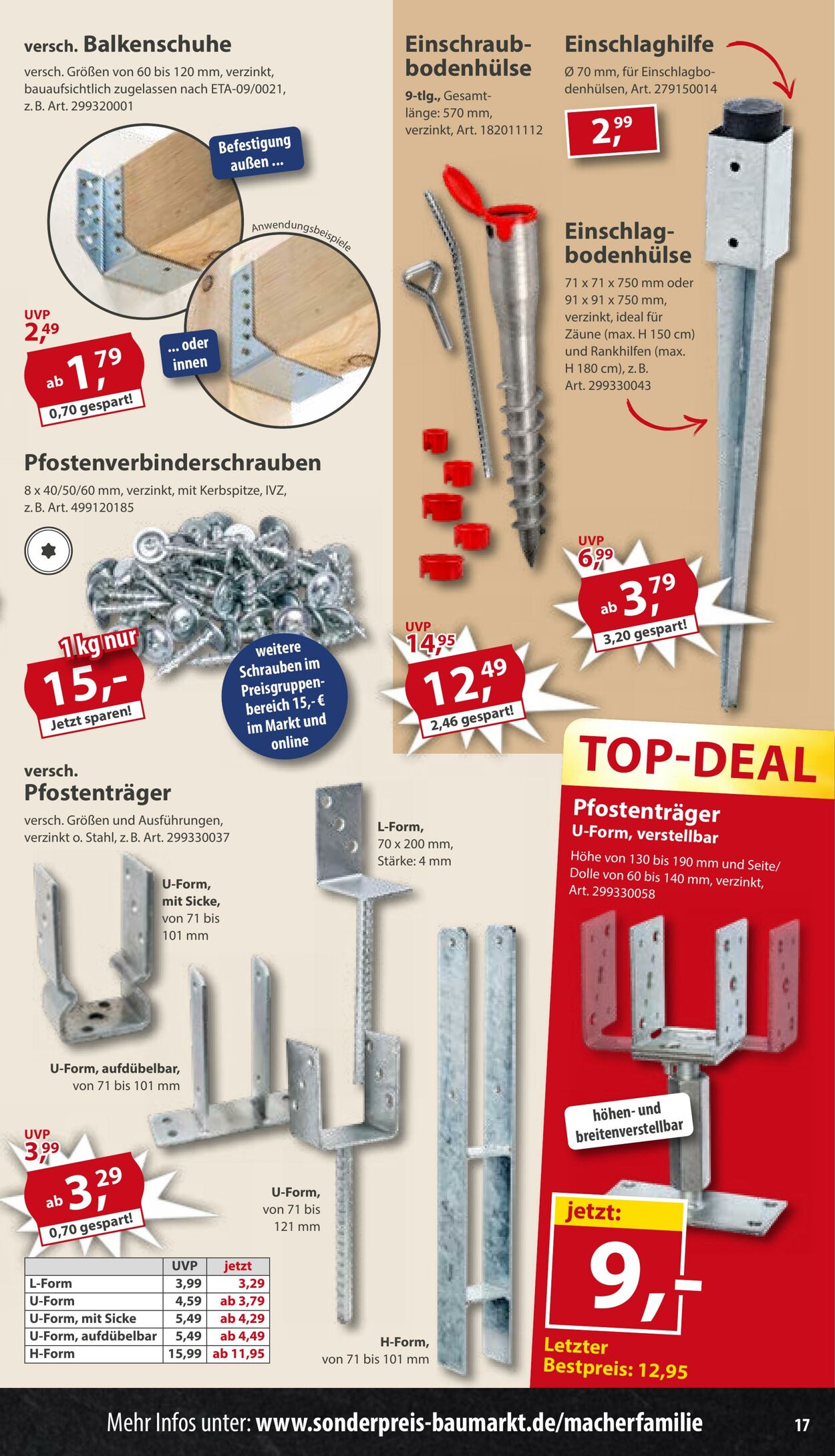 Prospekt Sonderpreis Baumarkt 09.05.2026 - 23.05.2026