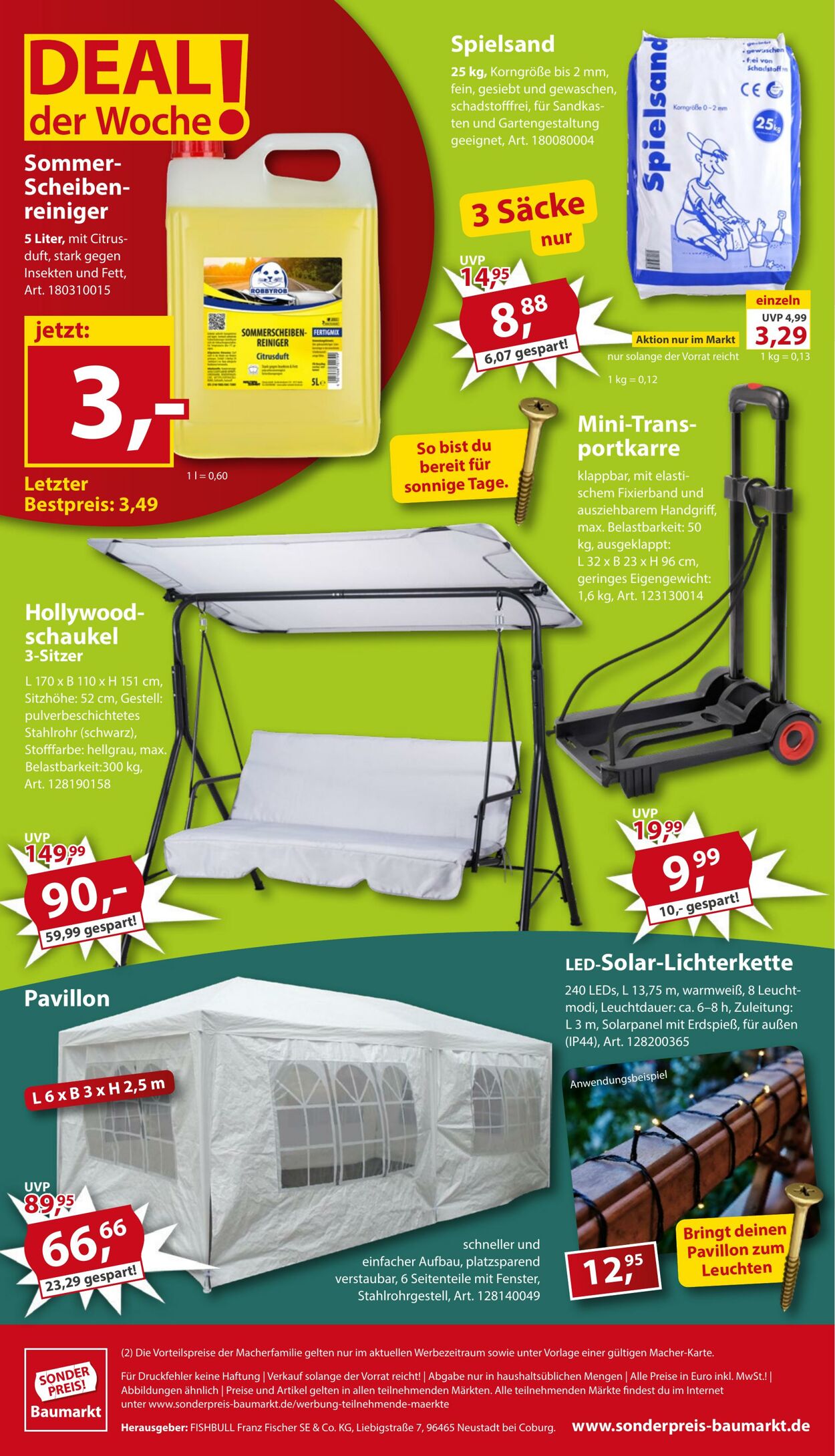 Prospekt Sonderpreis Baumarkt 23.05.2026 - 06.06.2026