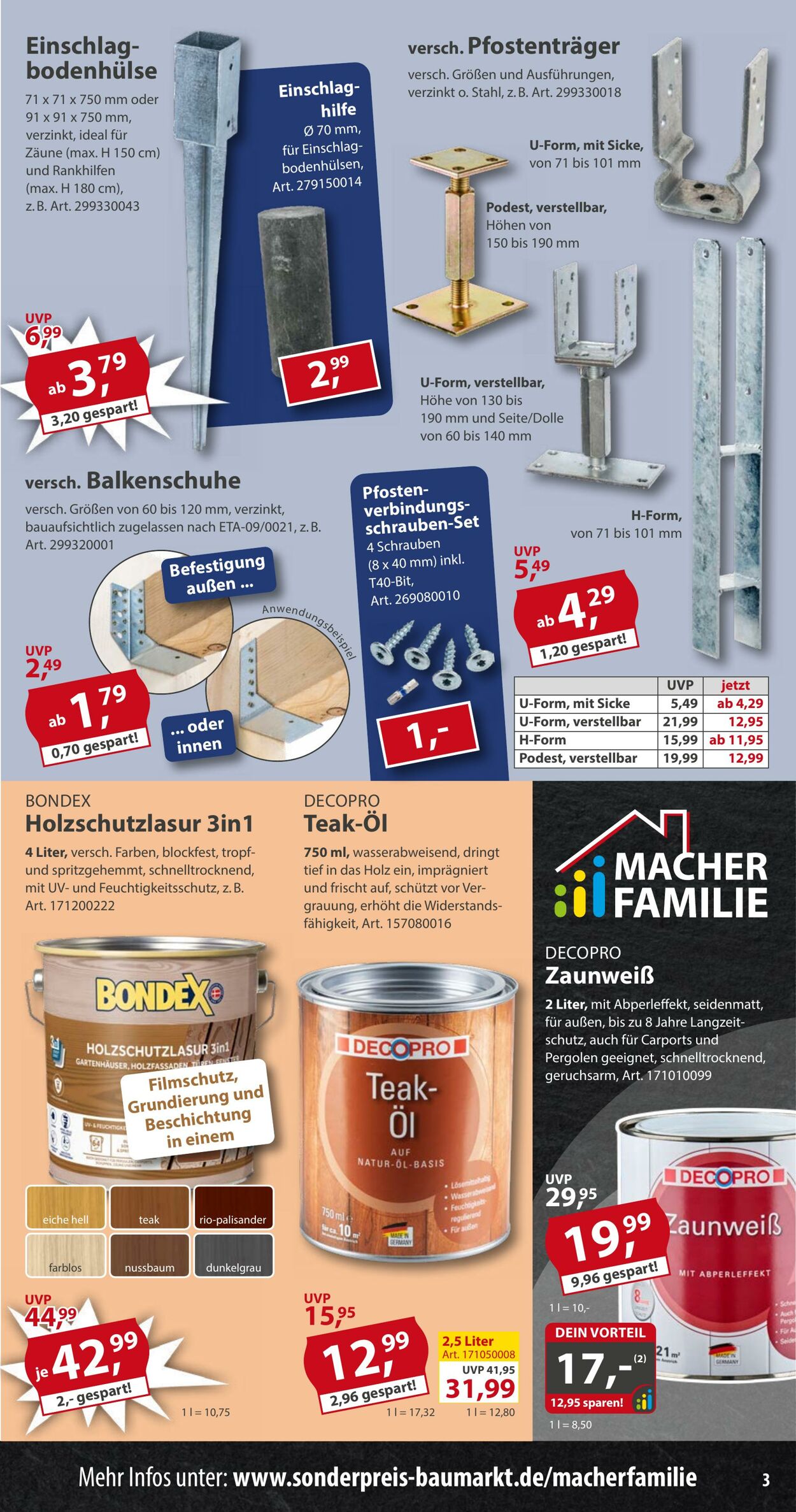Prospekt Sonderpreis Baumarkt 06.06.2026 - 20.06.2026